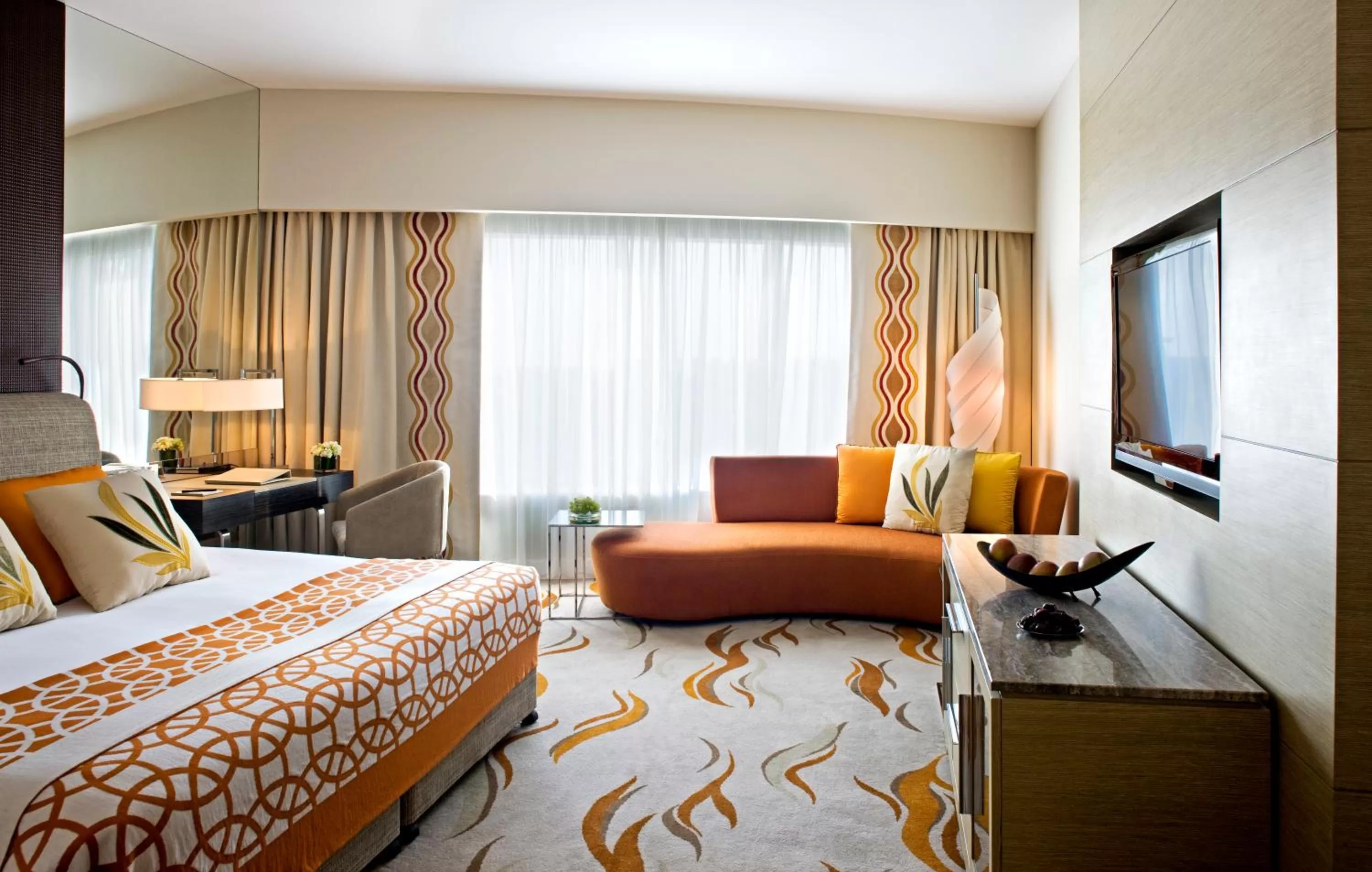 Deluxe Pool View Suite with Terrace in Millennium Al Rawdah Hotel