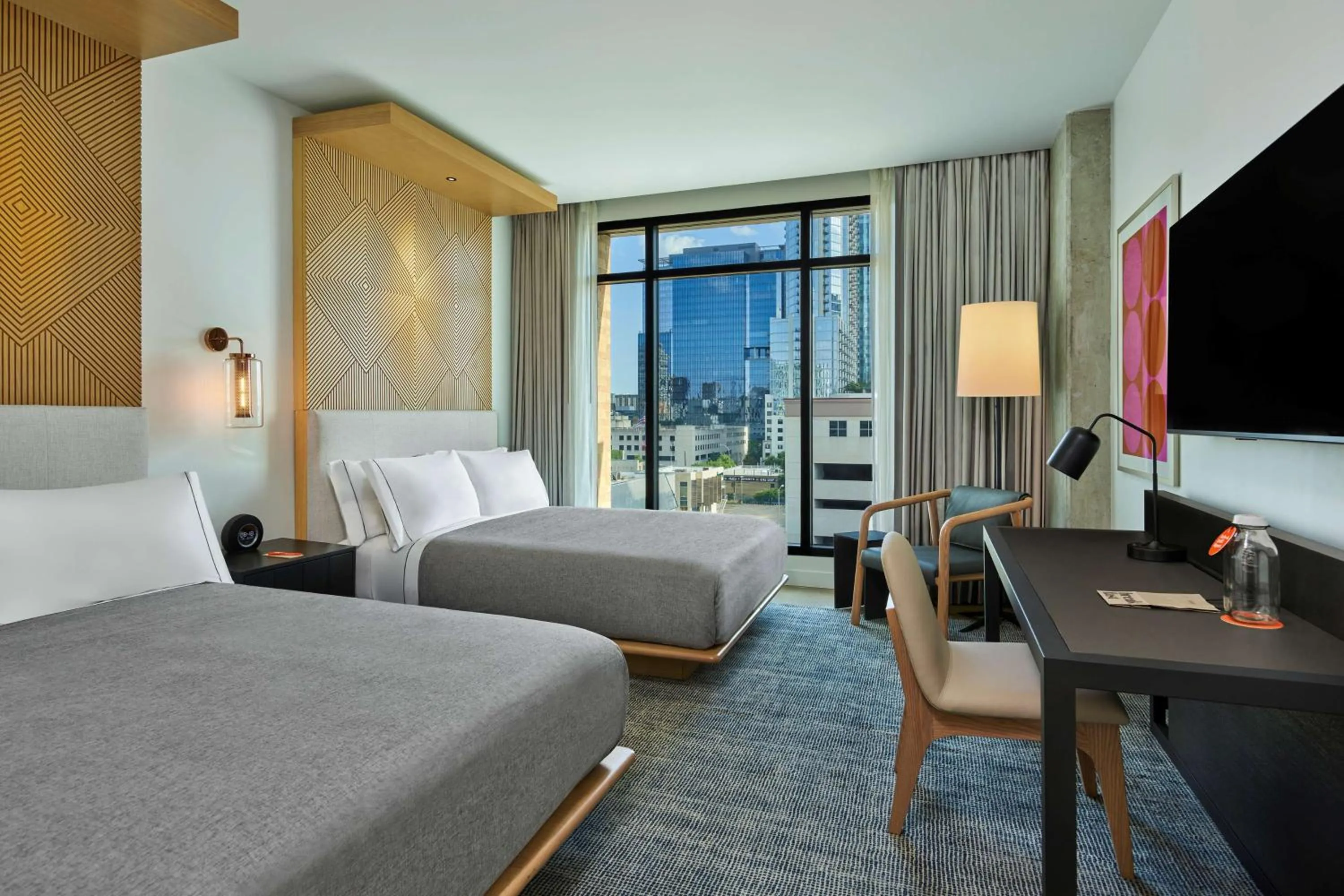 Premium Queen Room with Two Queen Beds and City View in Canopy By Hilton Austin Downtown