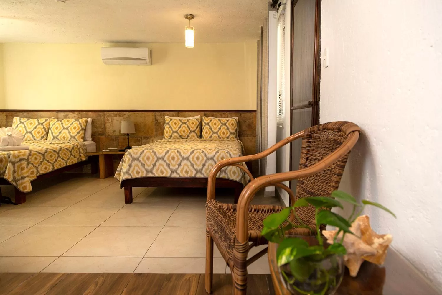 Double Room with Two Double Beds - Ground Floor in Hotel Amar Inn