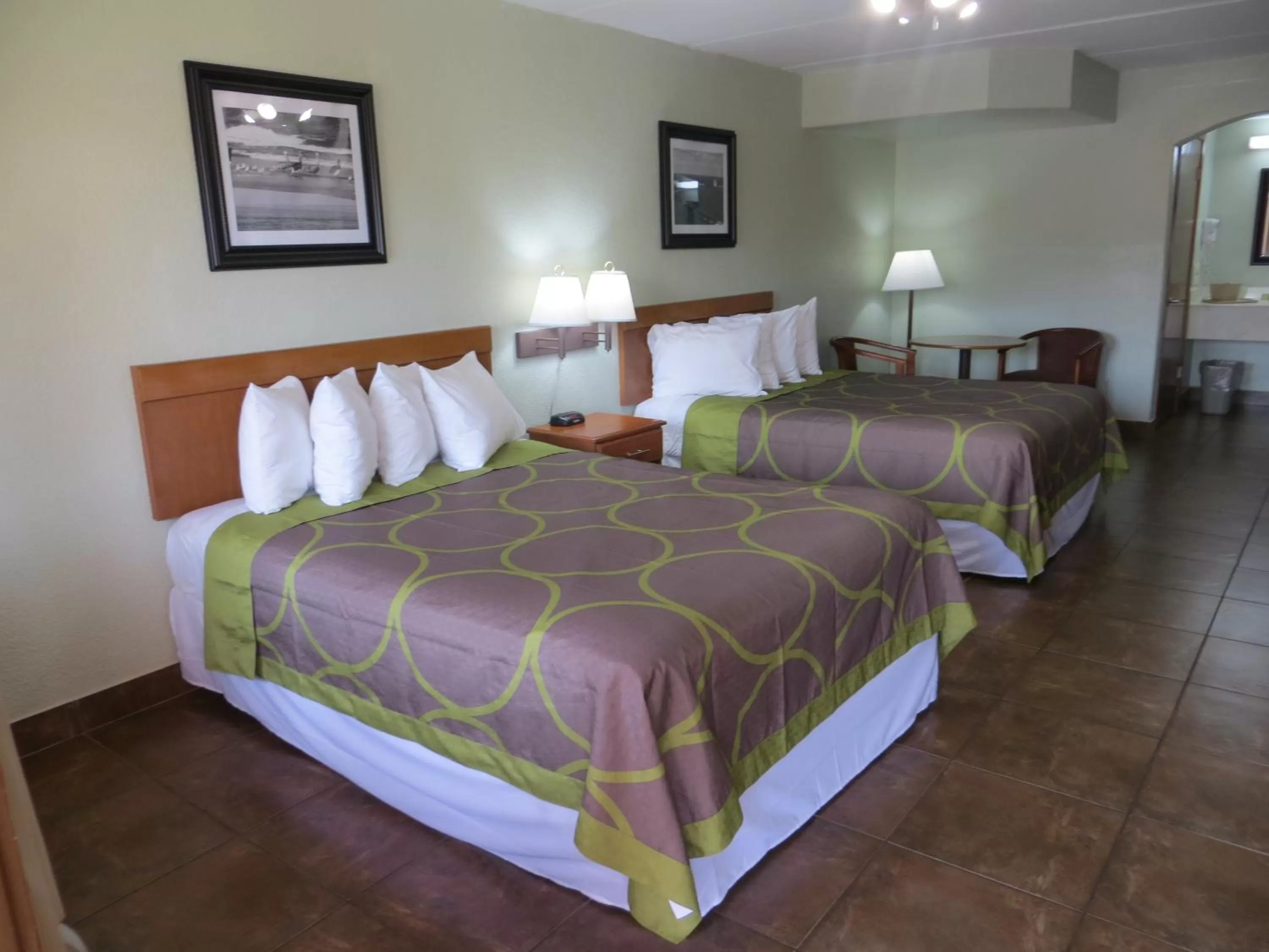 Queen Room with Two Queen Beds and Bath Tub - Mobility Accessible/Non-Smoking in Super 8 by Wyndham South Padre Island