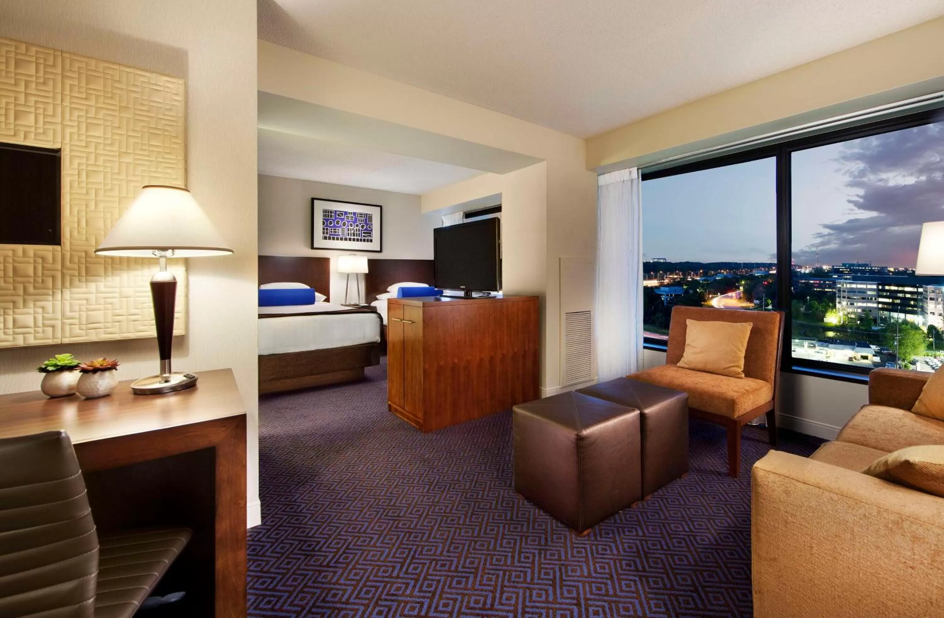 Double Room with Two Double Beds in Hyatt Regency Lisle near Naperville