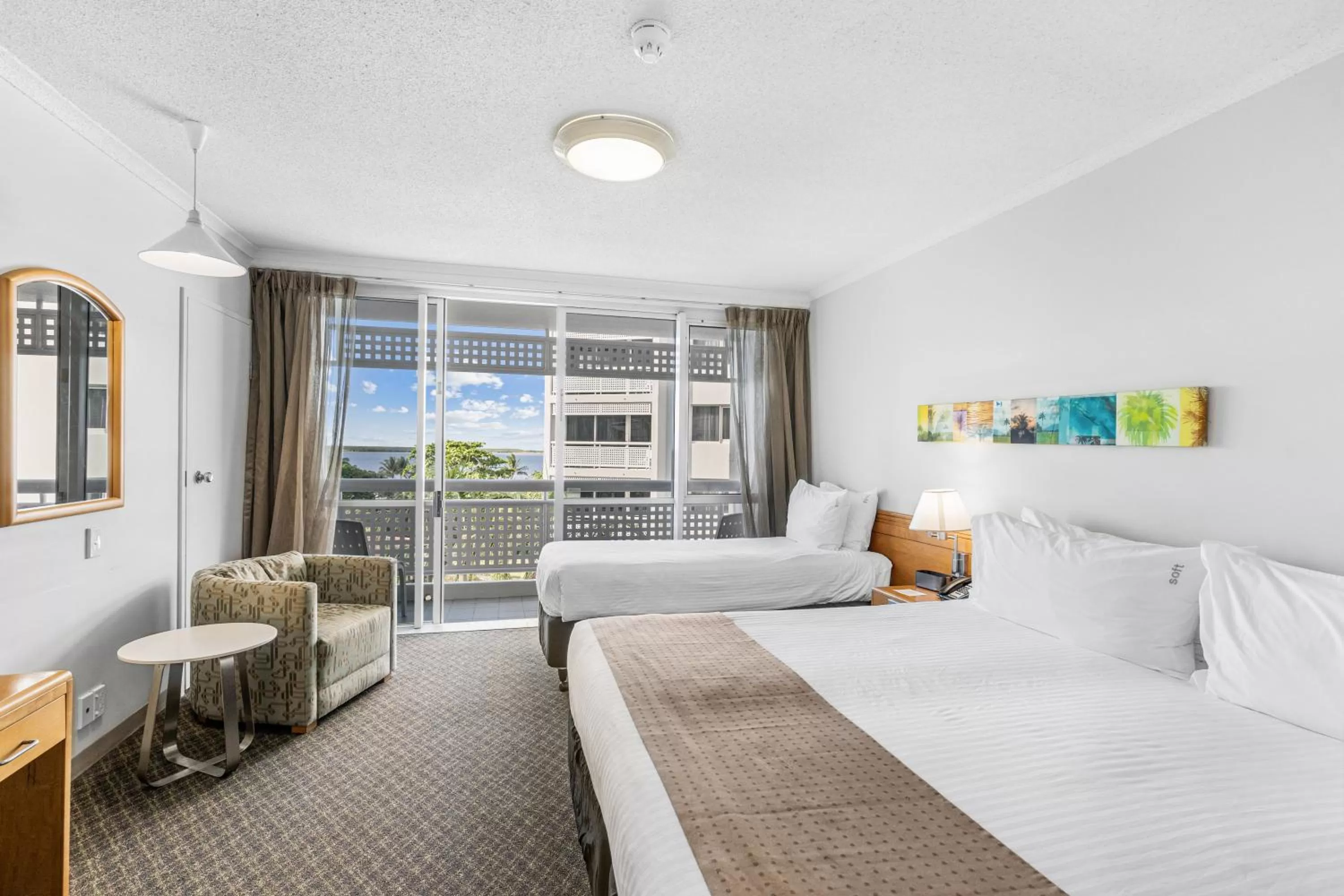 Standard Triple Room with King and Single Bed - Sea View in Cairns Harbourside Hotel