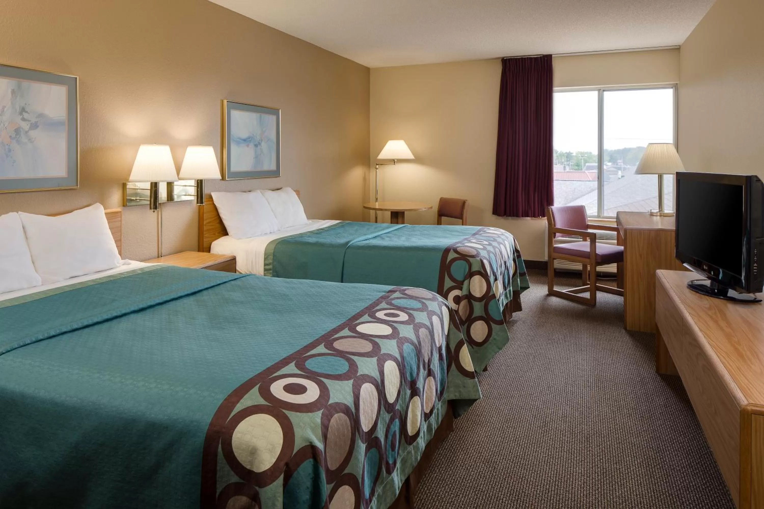 Deluxe Double Room with Two Double Beds - Non-Smoking in Super 8 by Wyndham Menomonie WI