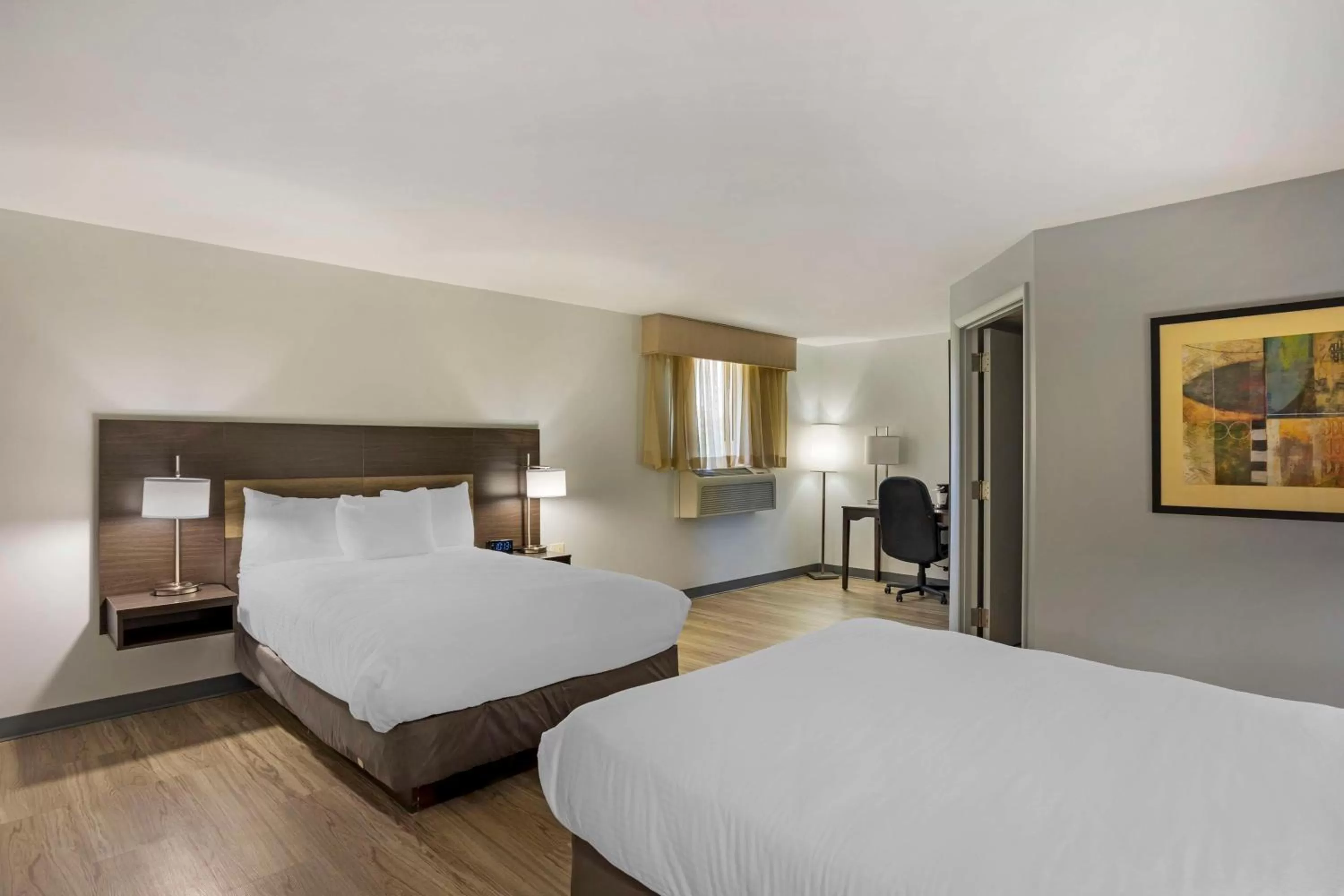 Double Room with Two Double Beds and Roll-In Shower - Disability Access in Best Western DuBois Hotel