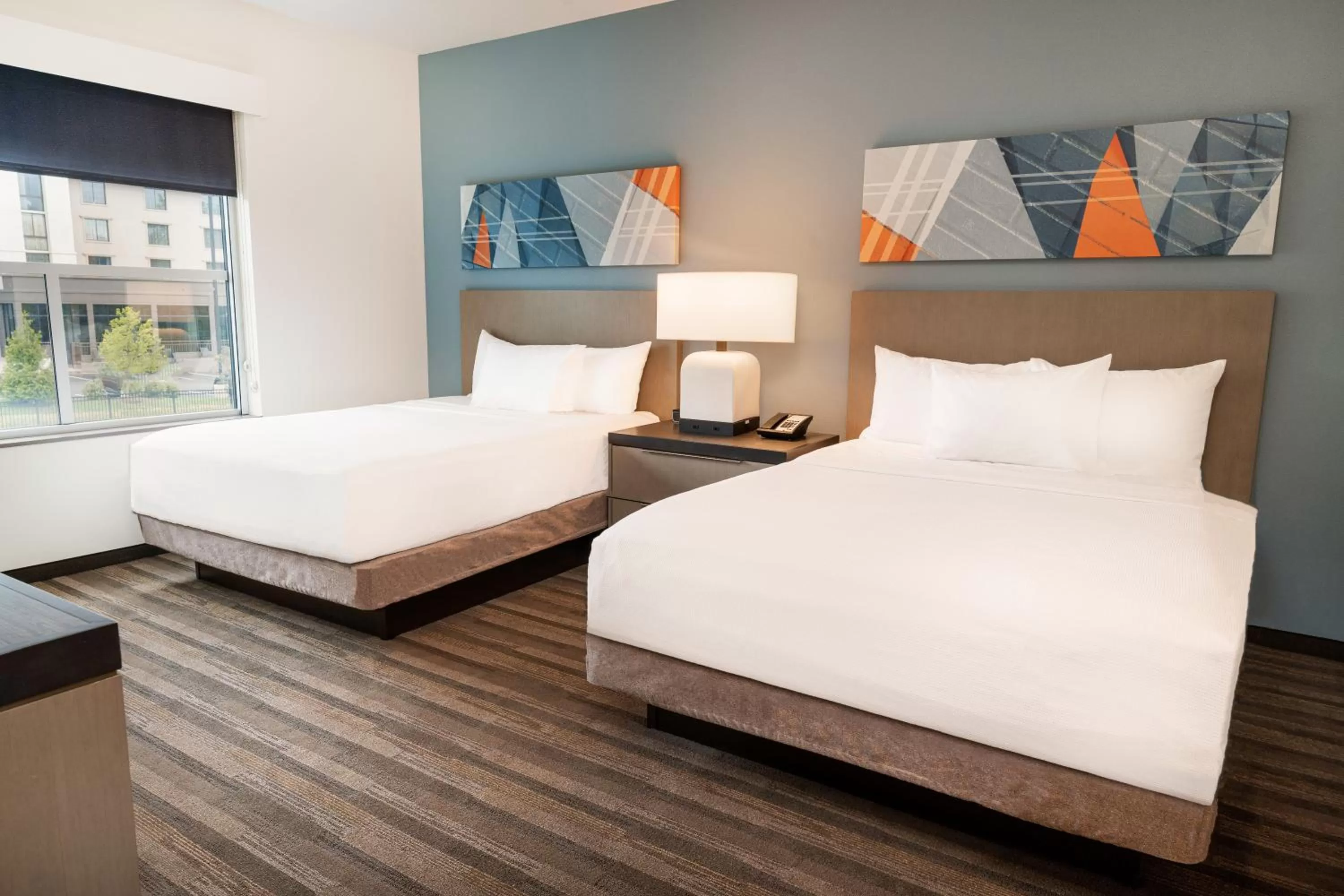 One-Bedroom Suite with Two Queen Beds, Sofa Bed and Roll-In-Shower - Disability Access in Hyatt House Nashville Airport
