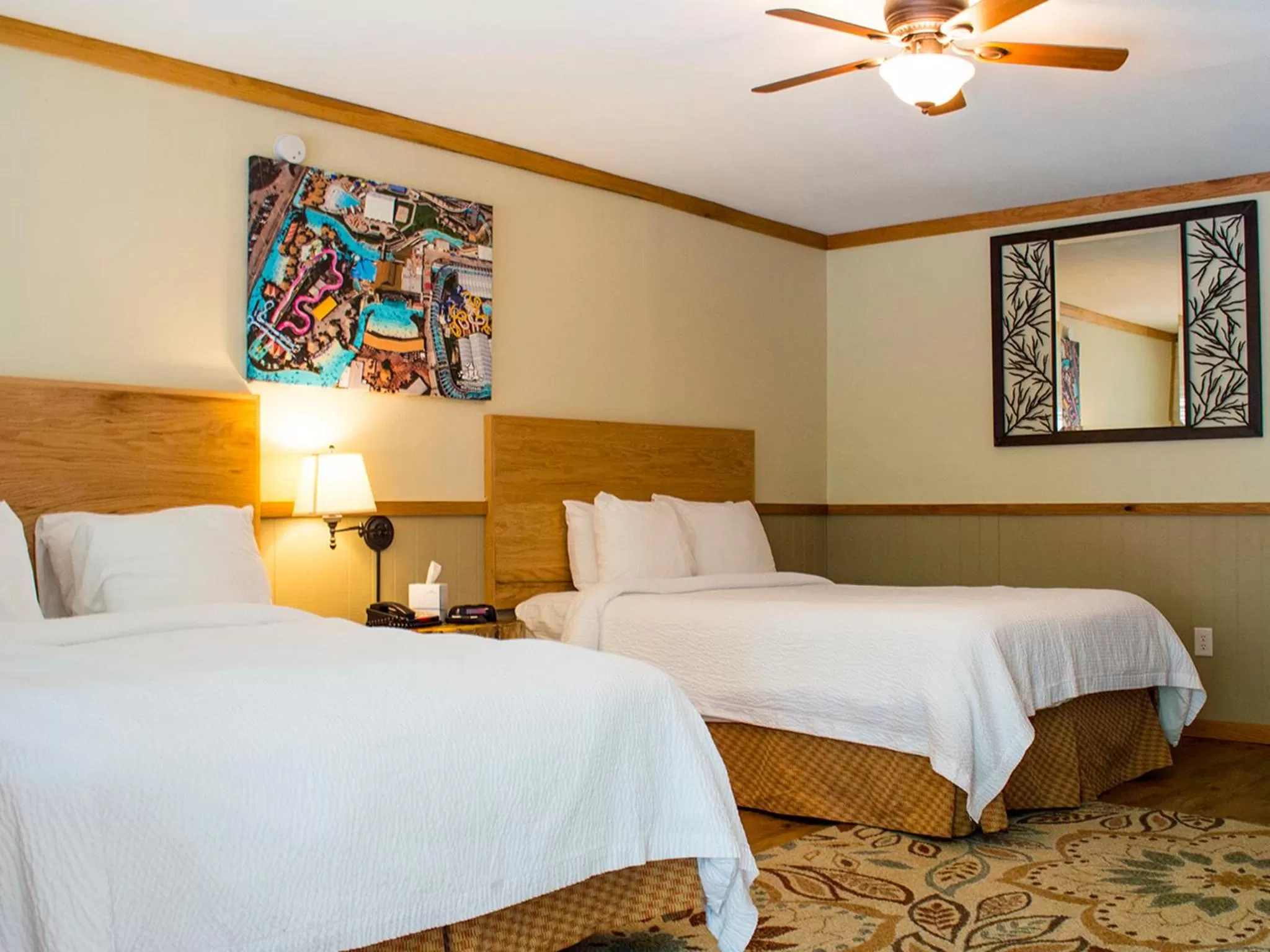 Queen Room with Two Queen Beds in The Resort at Schlitterbahn