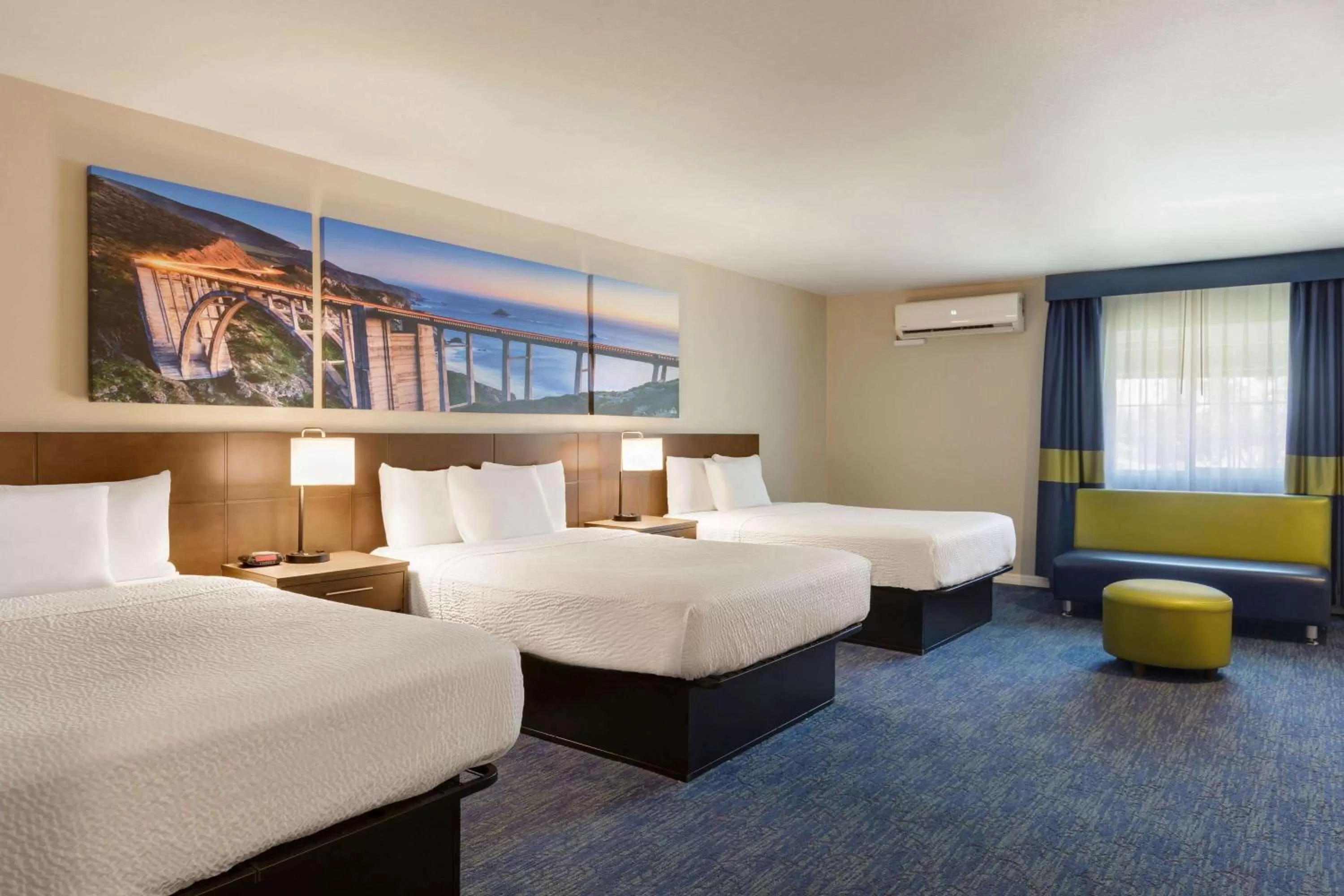 Studio Suite with Three Queen Beds - Non-Smoking in Days Inn & Suites by Wyndham Anaheim At Disneyland Park
