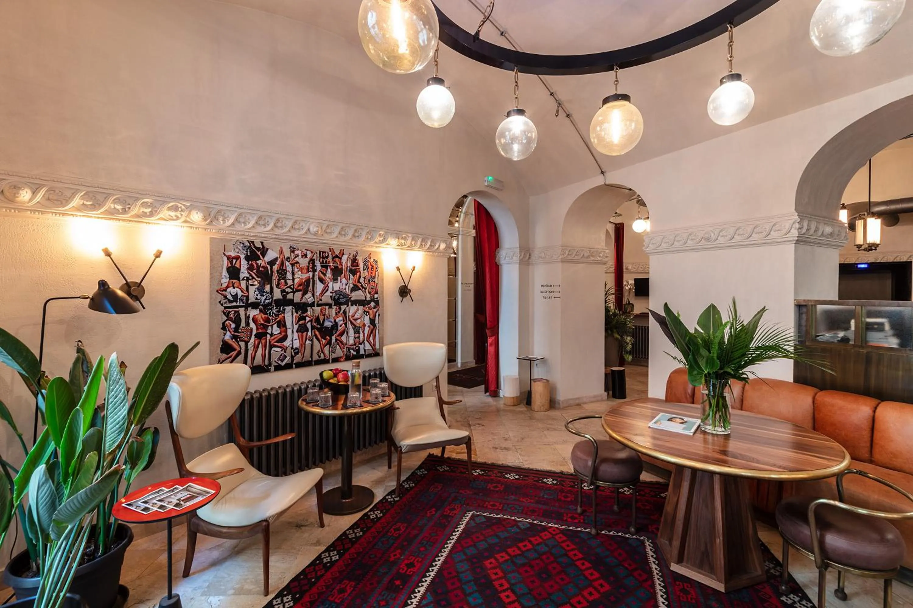 Lobby or reception in Hotel Rum Budapest