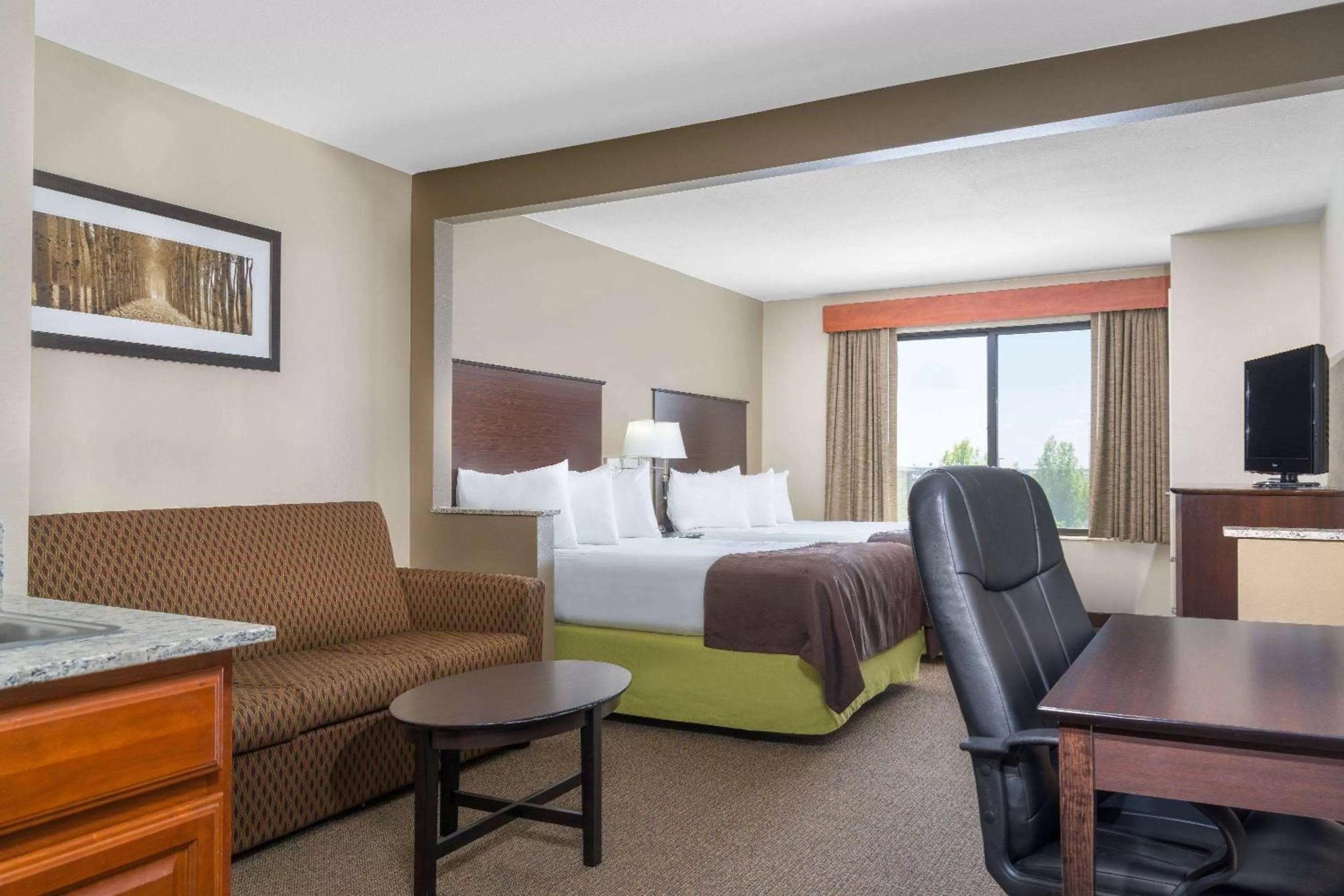 Studio Queen Suite with Two Queen Beds - Non-Smoking in AmericInn by Wyndham Rochester