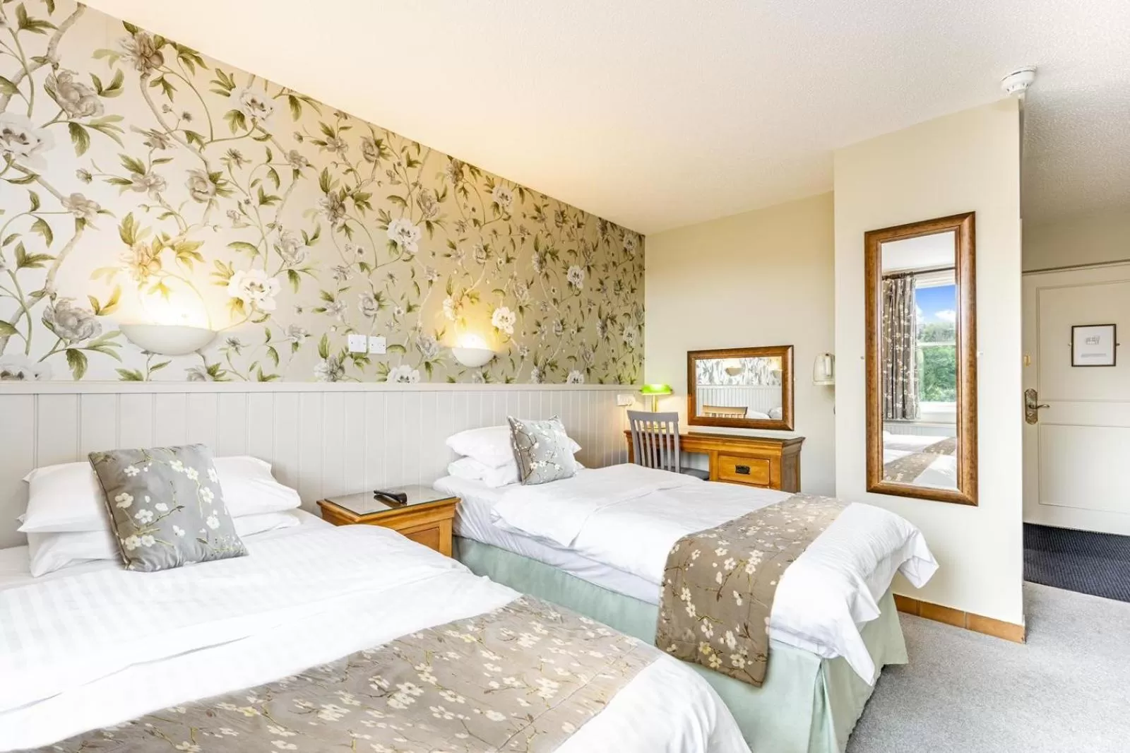 Family Room with Double and Single Beds in Best Western Limpley Stoke Hotel