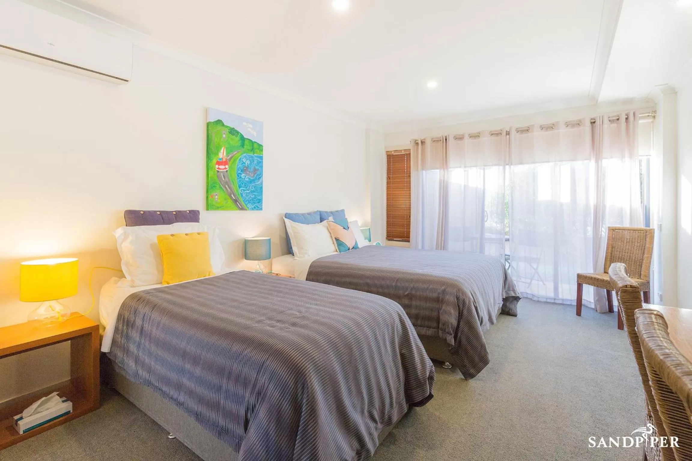Double or Twin Room with Terrace in Sandpiper Motel Apollo Bay