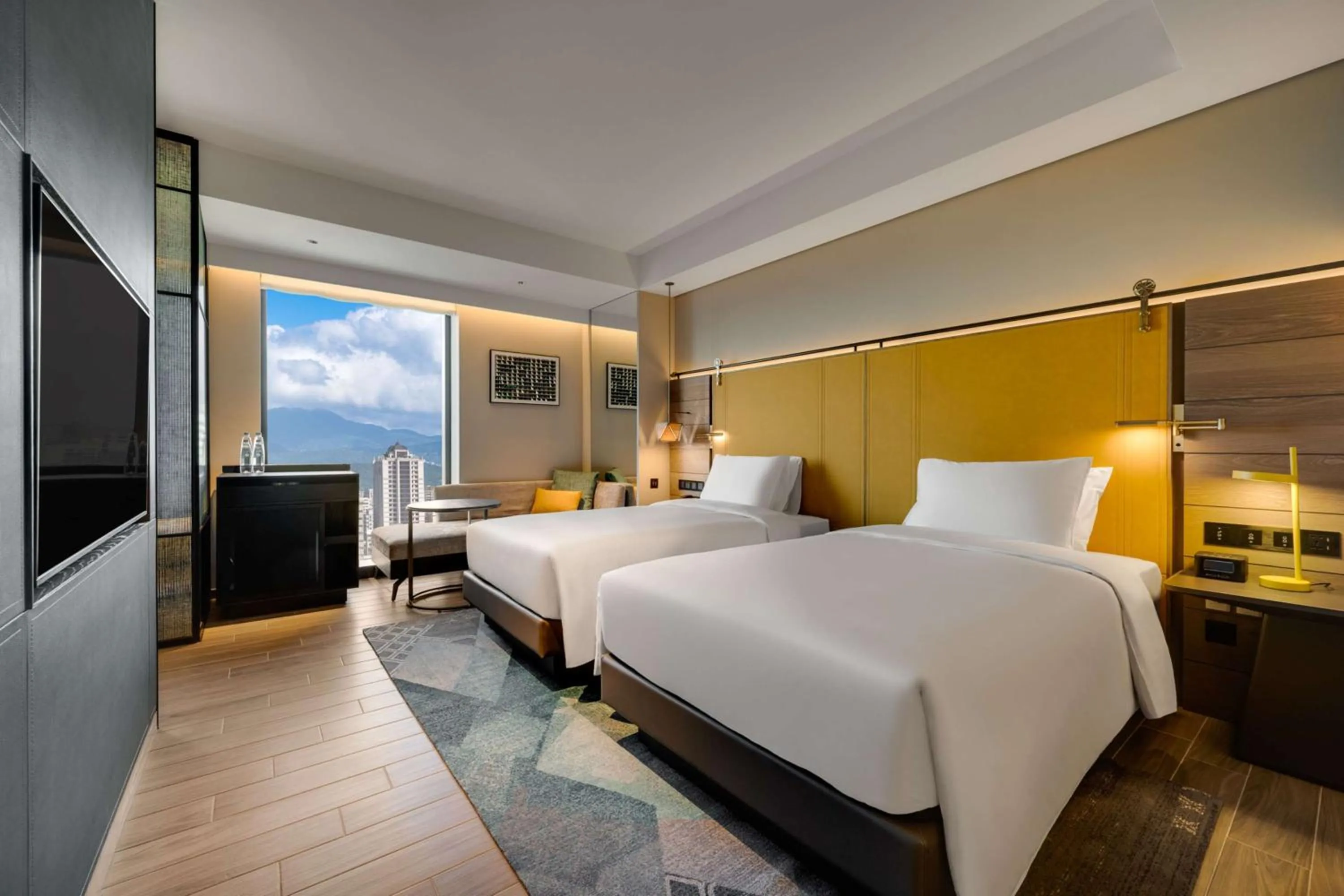 Twin Room in Hotel Resonance Taipei, Tapestry Collection by Hilton