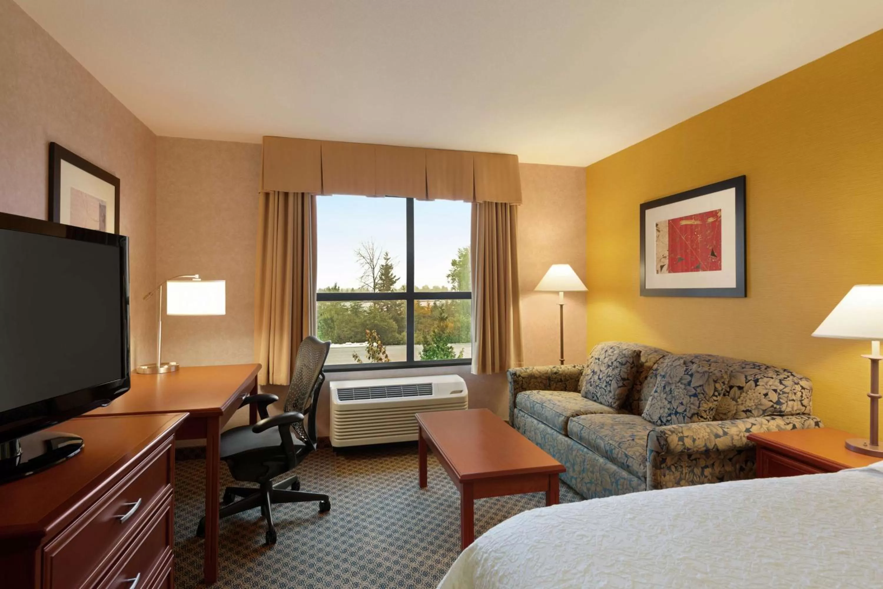 King Room with Sofa Bed and Study - Non-Smoking in Hampton Inn & Suites by Hilton Langley-Surrey