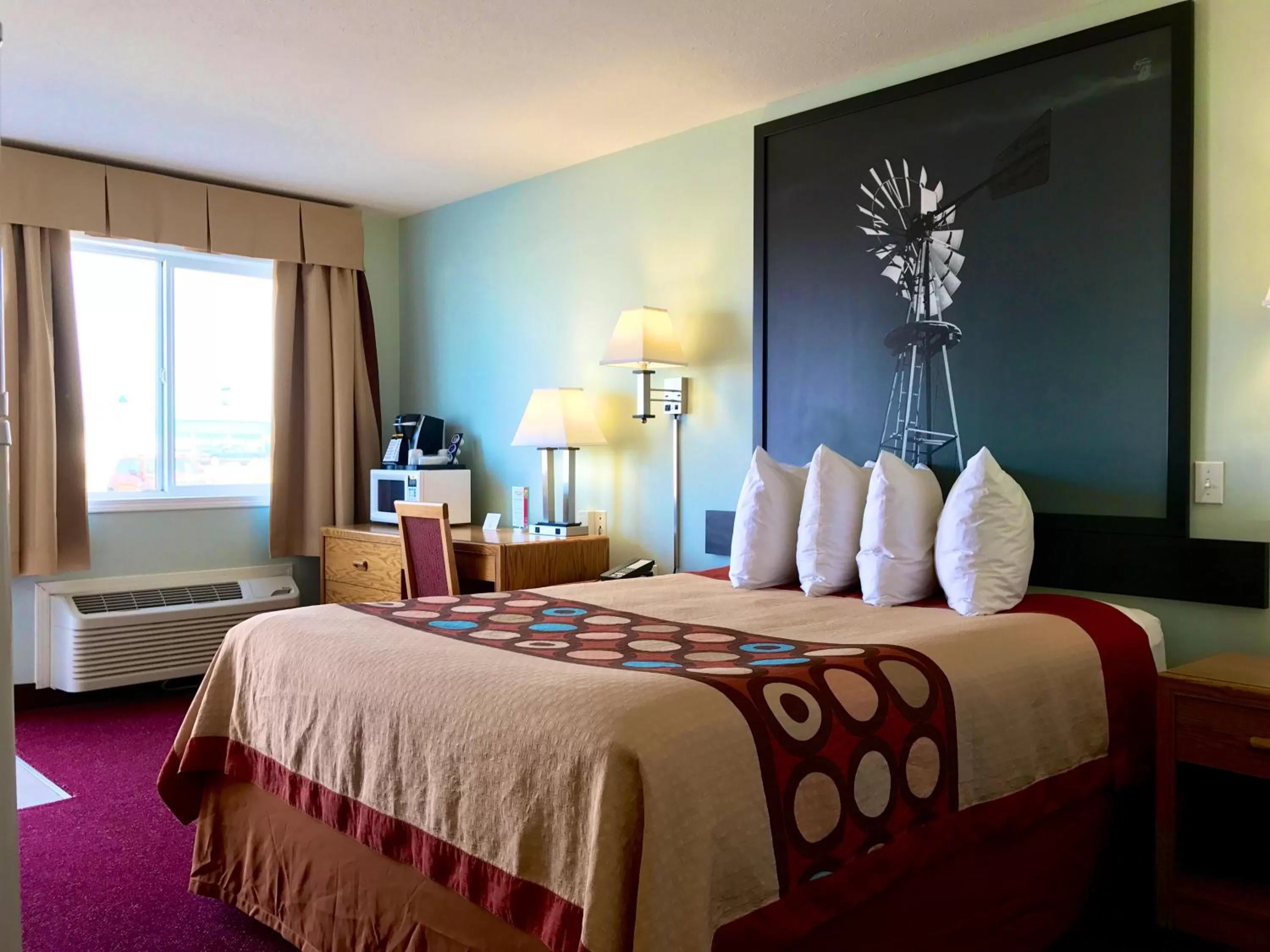 Queen Room - Disability Access with Exterior Entrance in Super 8 by Wyndham Kindersley