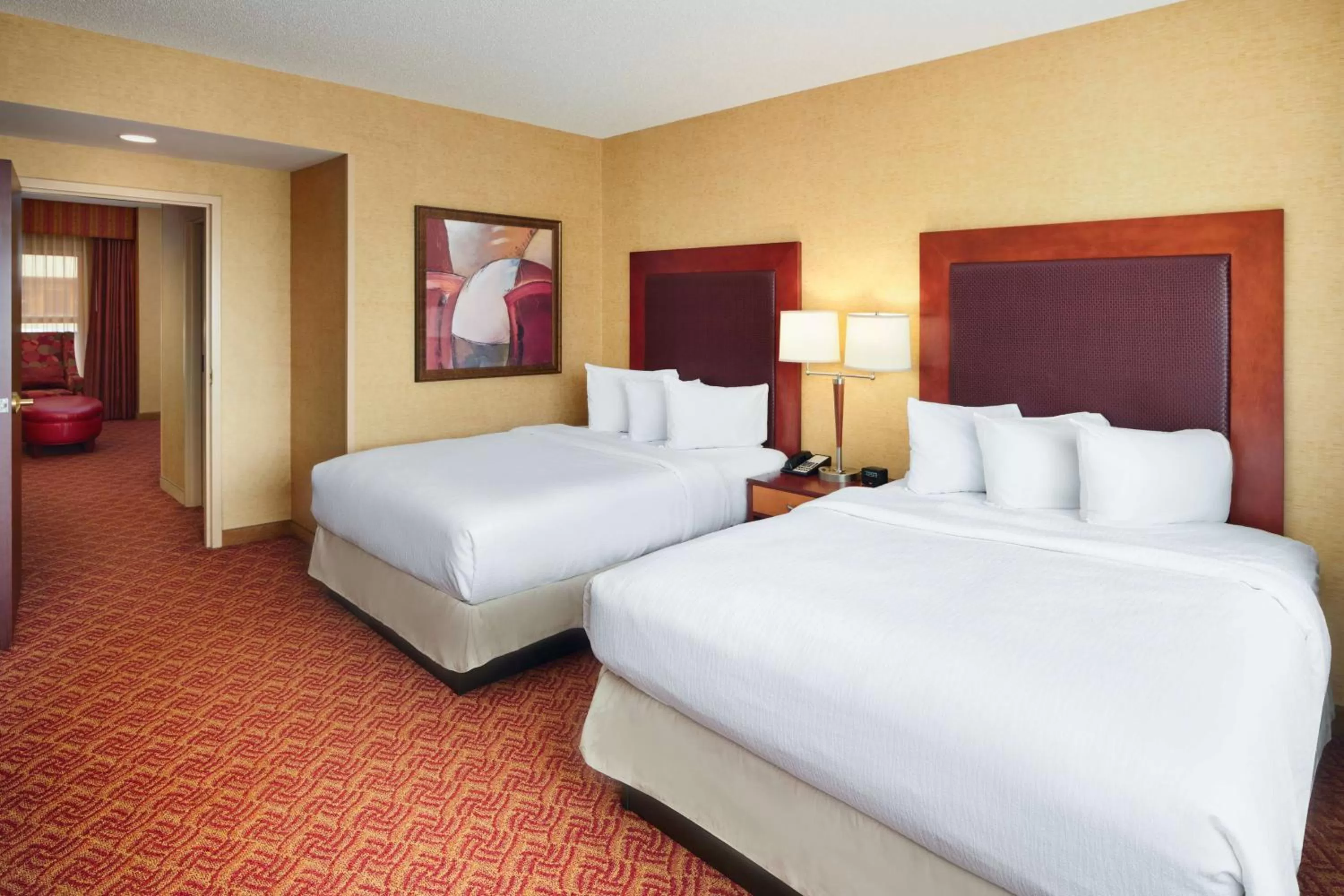 Two-Room Queen Suite with Two Queen Beds in Embassy Suites by Hilton Charlotte Concord Golf Resort & Spa