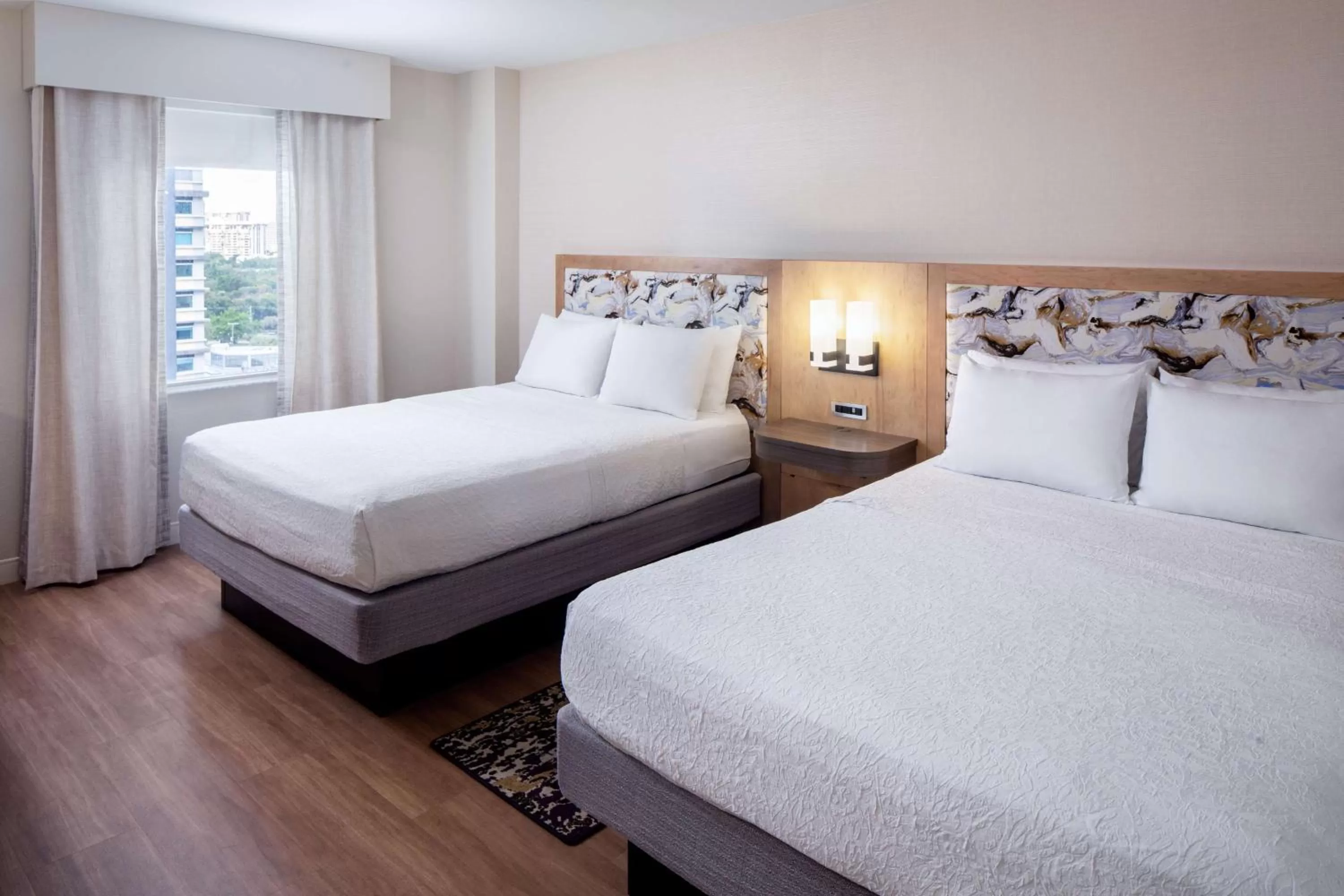 Queen Room with Two Queen Beds - Mobility Access/Non-Smoking in Hampton Inn & Suites by Hilton Miami Downtown/Brickell