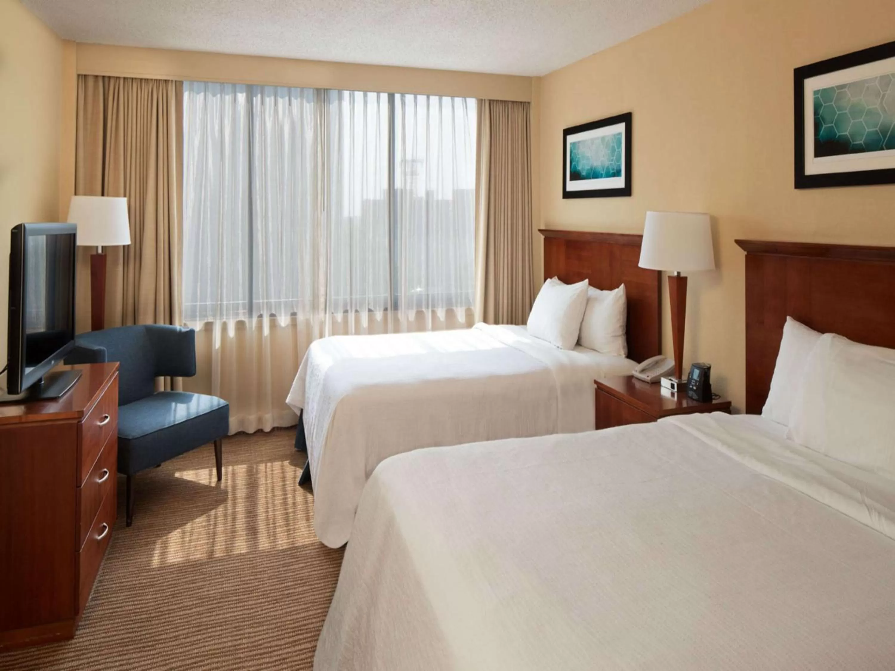 Two-Room Suite with Two Queen Beds - Mobility Access in Embassy Suites Winston-Salem