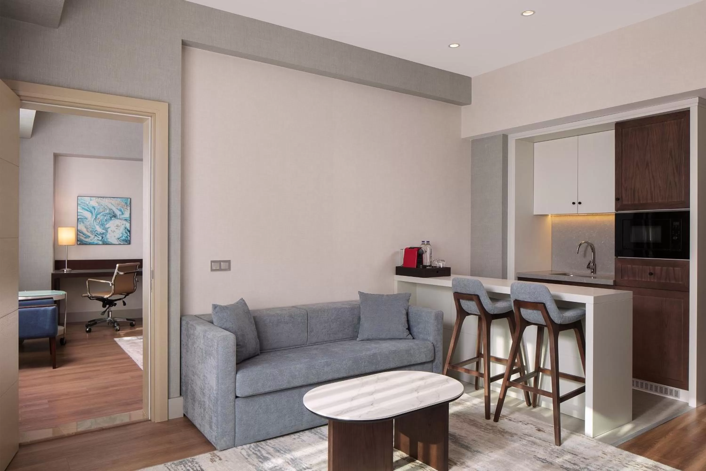 Two-Bedroom Suite with Kitchen and Sofa Bed in Courtyard by Marriott Istanbul West