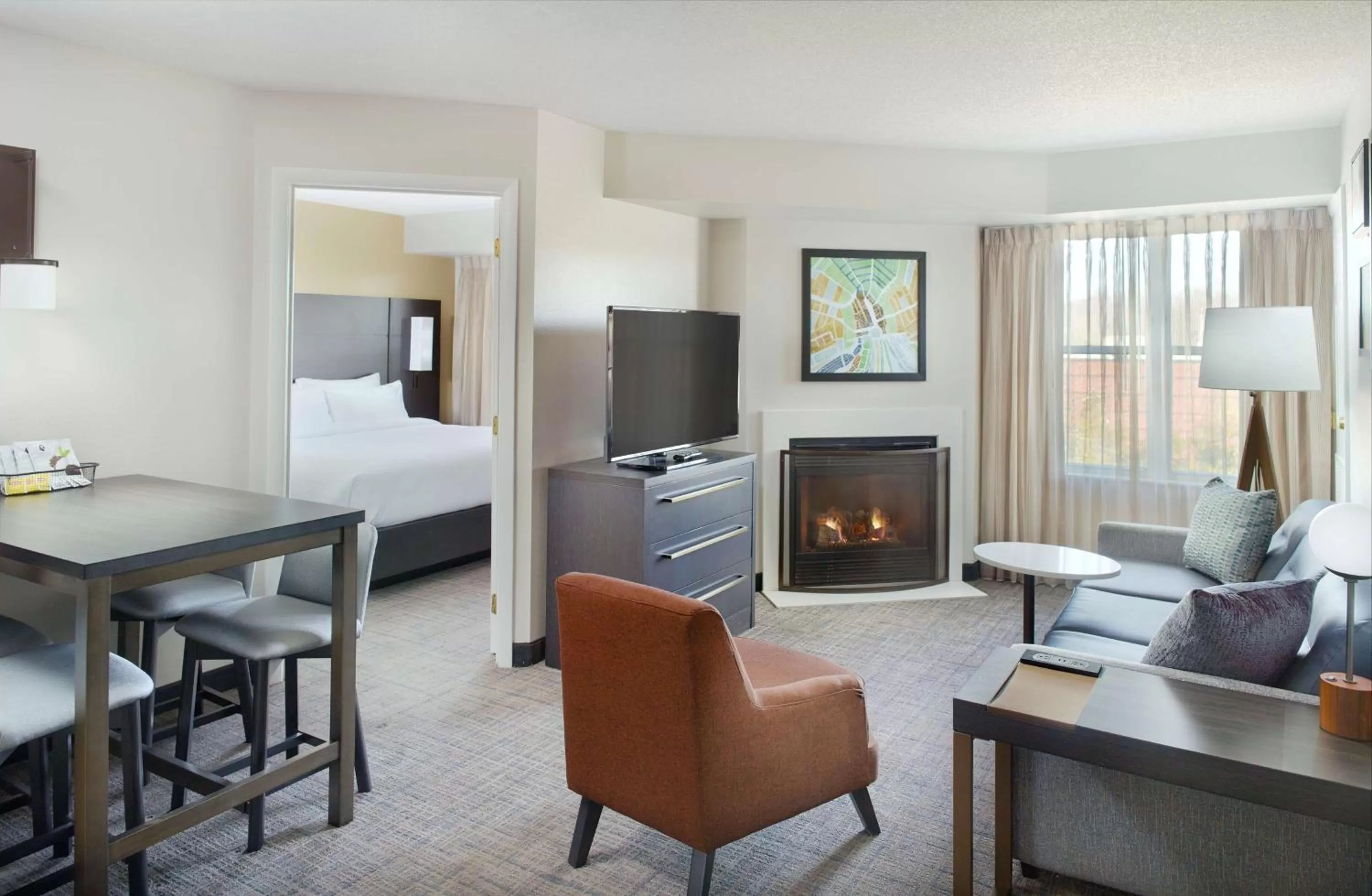 Two Bedroom Suite - Roll-In Shower Mobility Accessible in Sonesta ES Suites Raleigh Durham Airport Morrisville