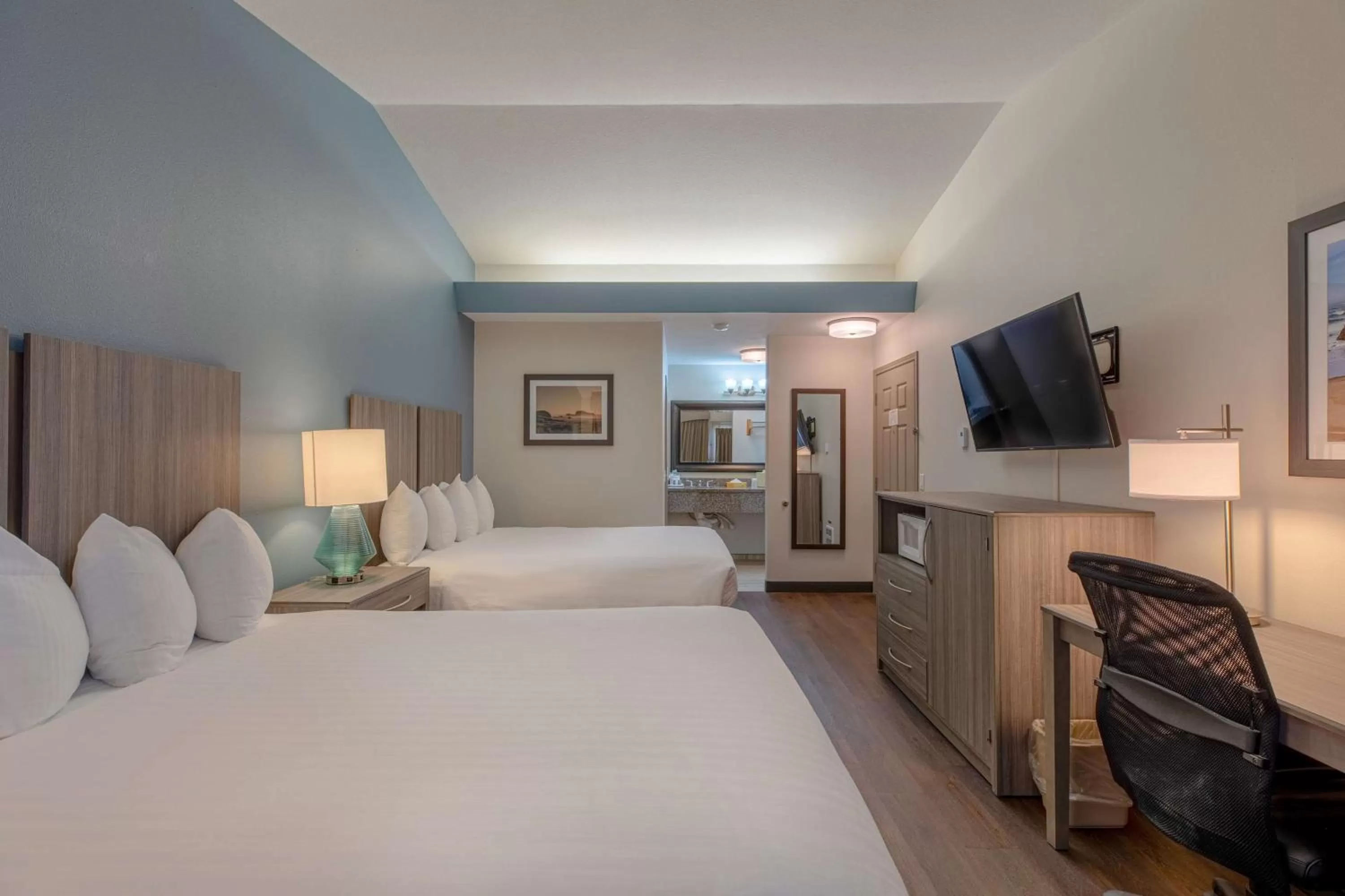 Queen Room with Two Queen Beds and Private Patio - Non-Smoking in Best Western Inn at Face Rock