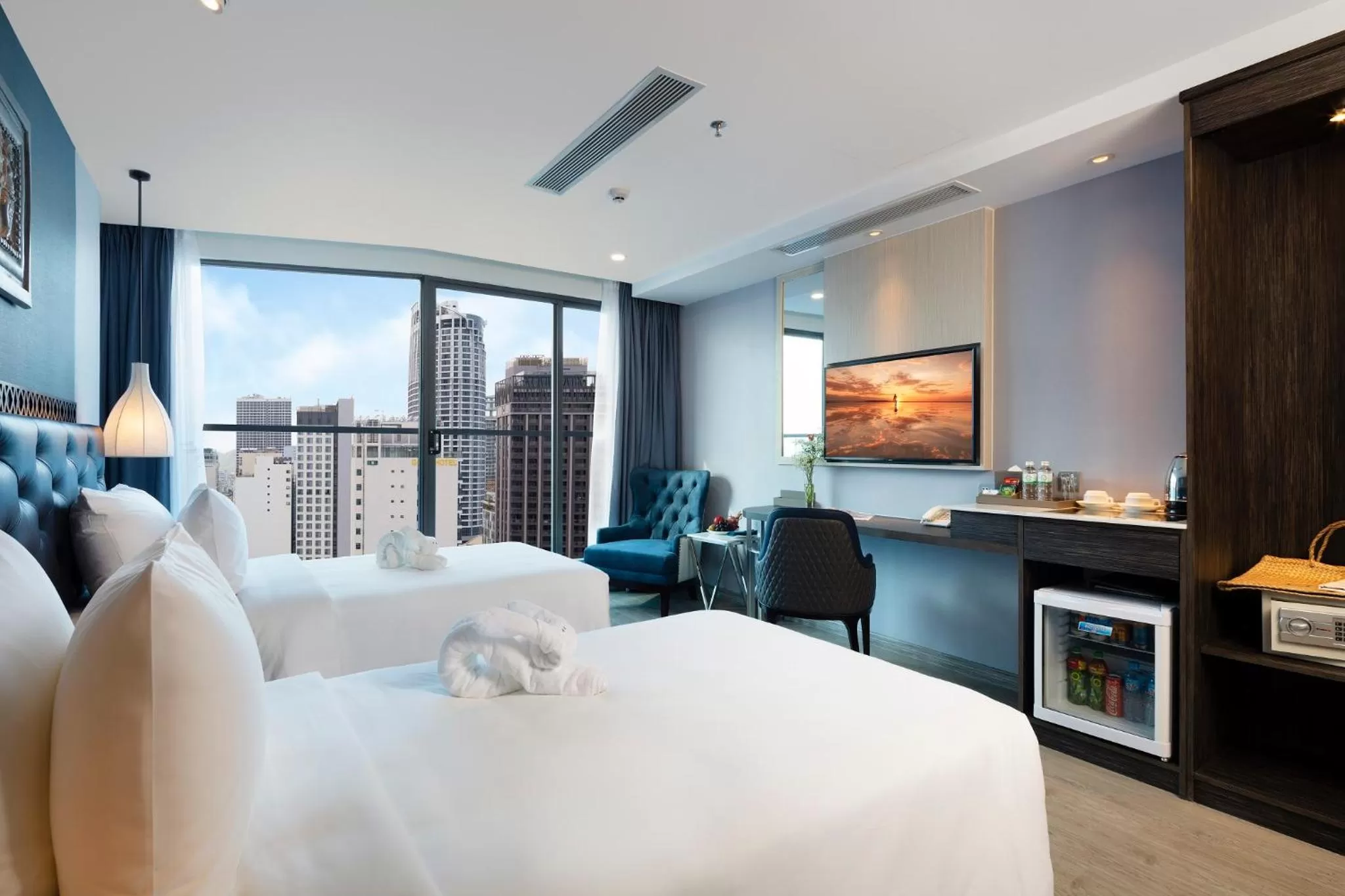 Deluxe Double or Twin Room with City View in Erica Nha Trang Hotel