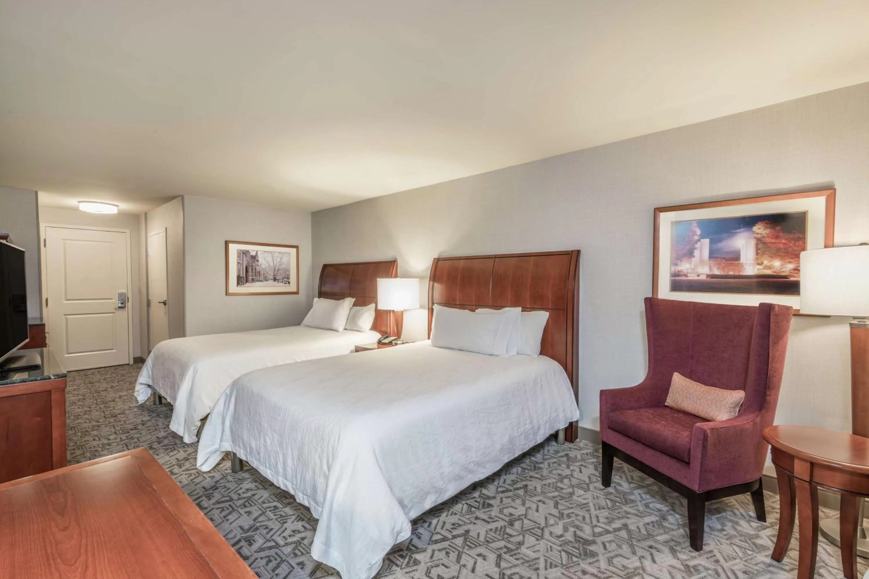 Queen Room with Two Queen Beds - Evolution Room in Hilton Garden Inn Blacksburg University