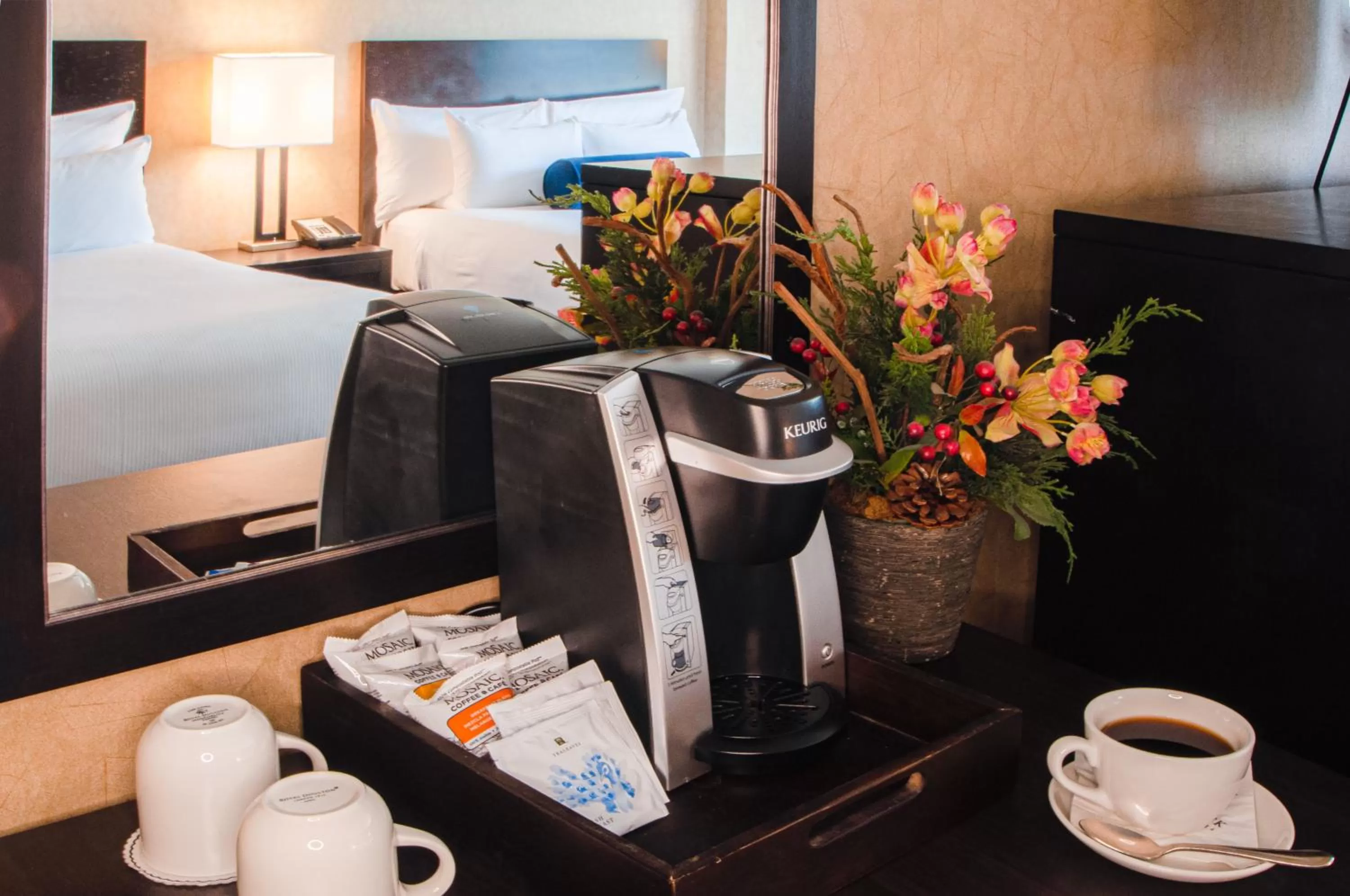 Deluxe Room with Two Queen Beds and Balcony in Rimrock Banff, Emblems Collection