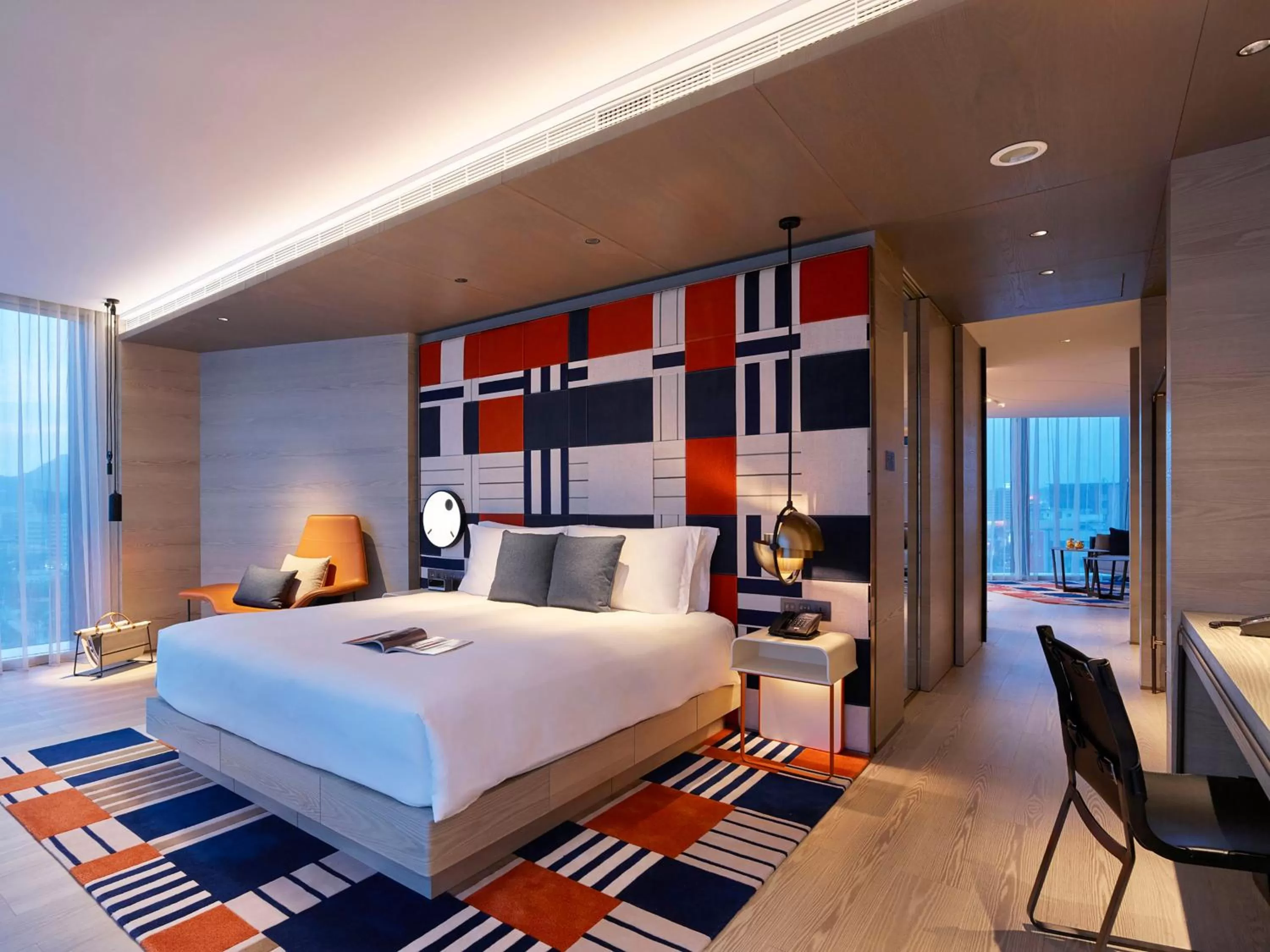 1 King Bed One-Bedroom Suite Dining Park View in Hotel Indigo Kaohsiung Central Park, an IHG Hotel