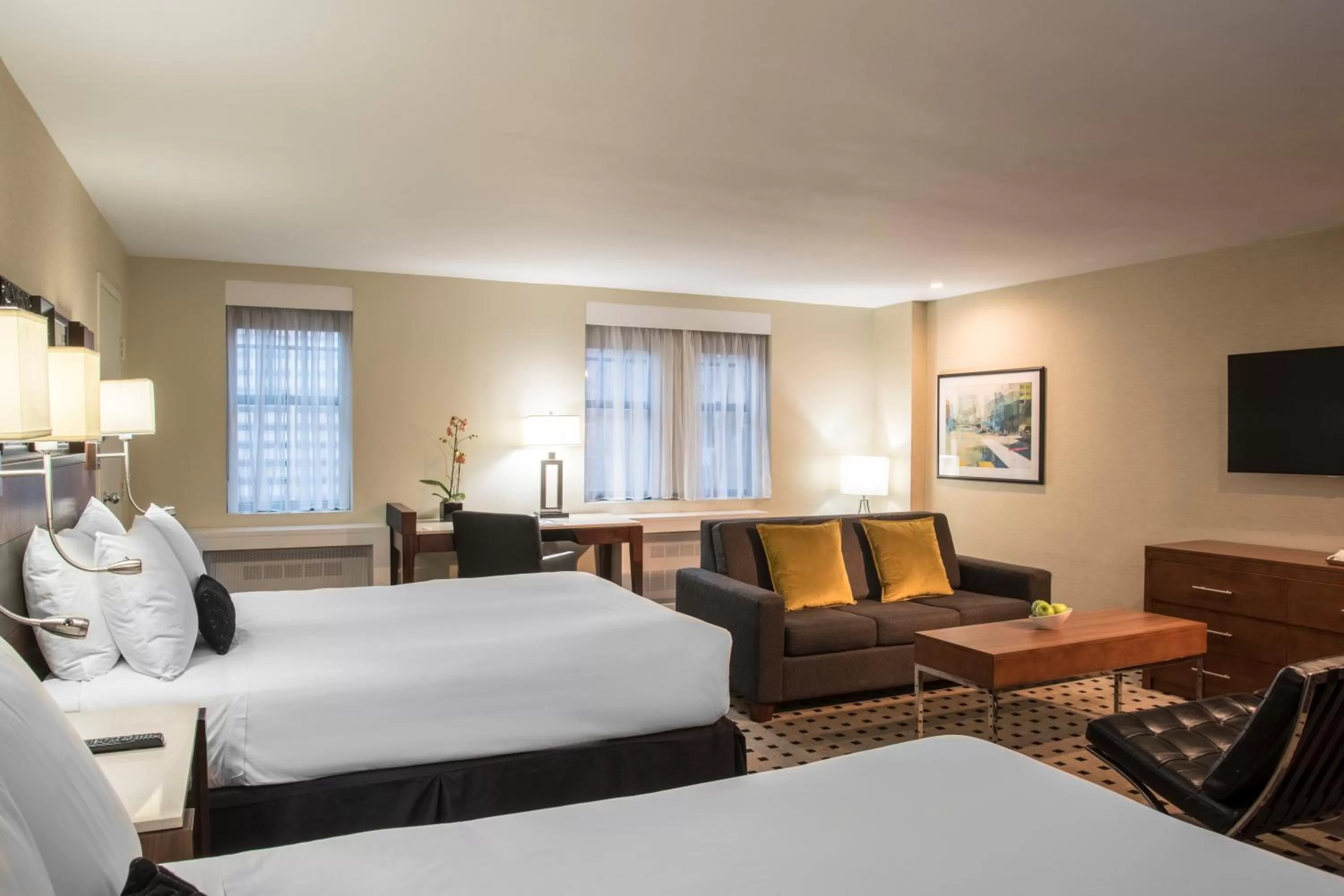 Suite with Two Double Beds and Sofa Bed in The Warwick Hotel Rittenhouse Square Philadelphia