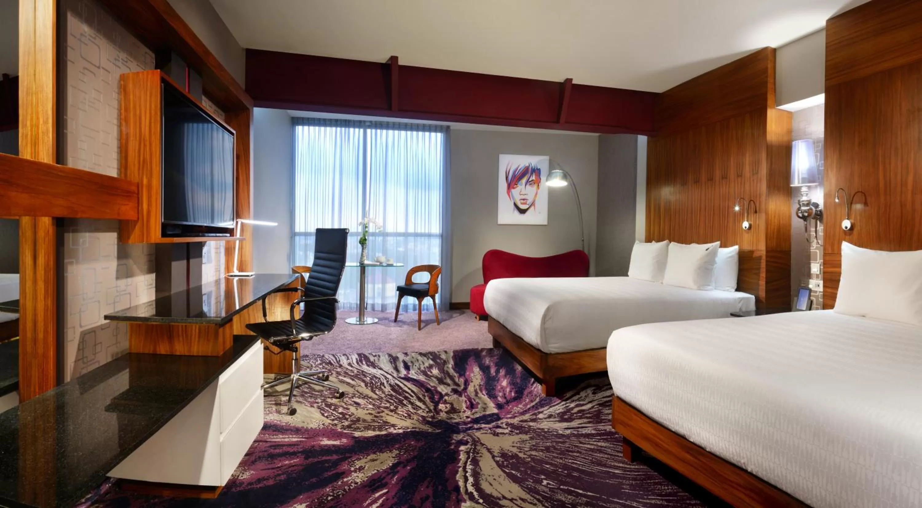 Deluxe 2 Double Beds with Jacuzzi in Hard Rock Hotel Guadalajara