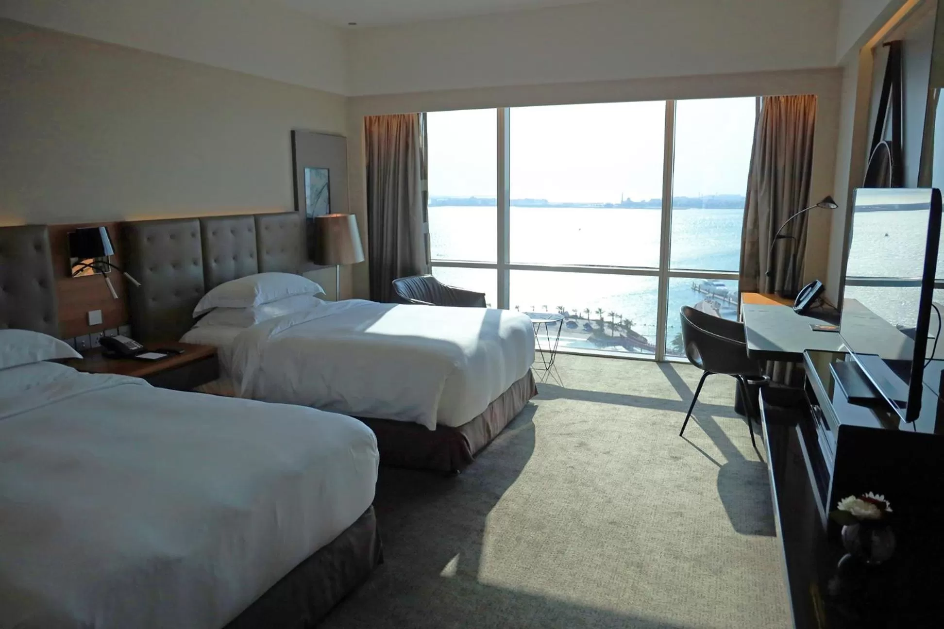 Club Twin Room Sea view rooms, complimentary access to private beach, 3 temperature-controlled pools, olympic swimming pool, kids' club, kids' park and inflatable waterpark in The Art Hotel & Resort