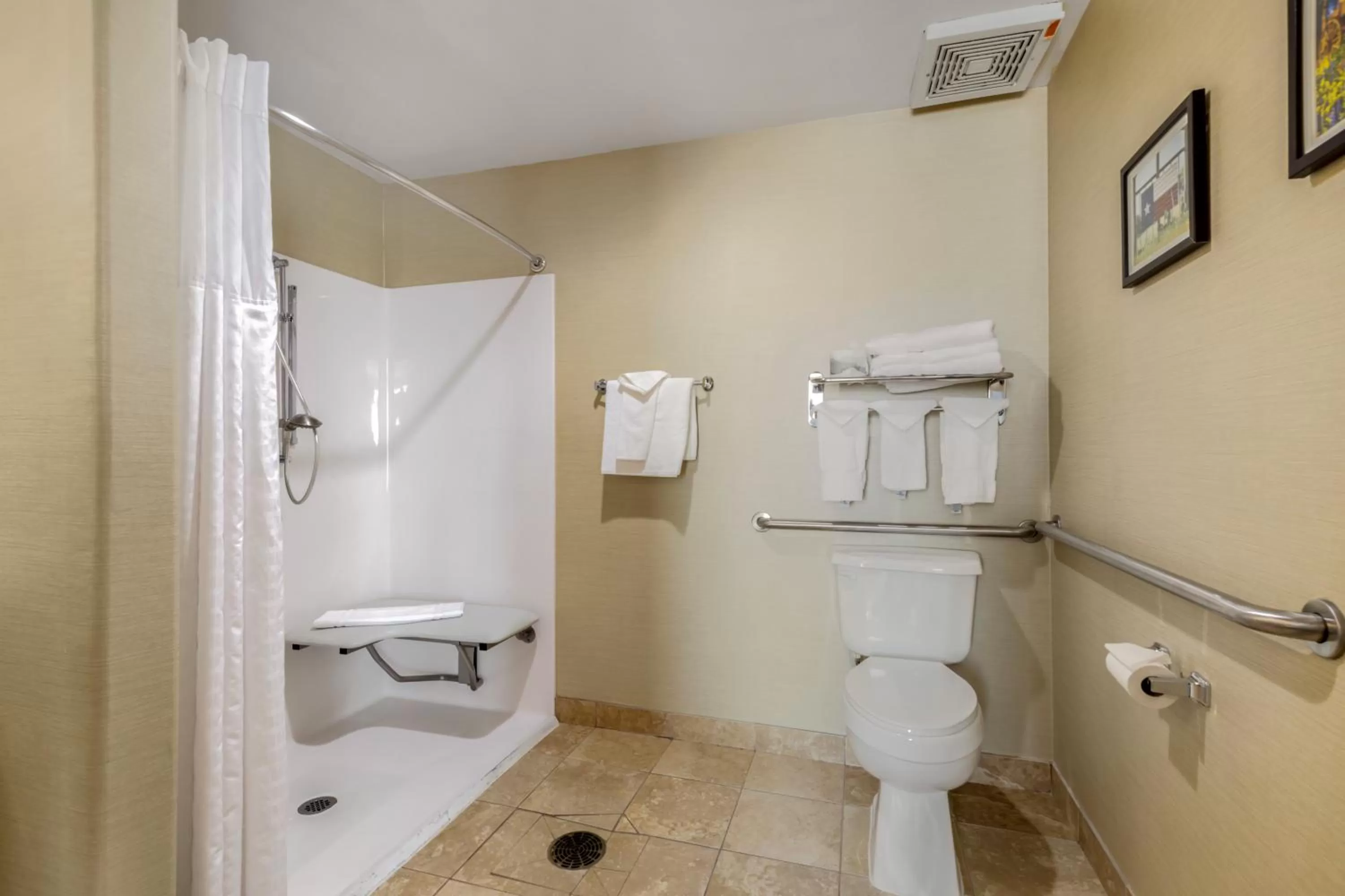 King Suite with Roll-in-Shower - Accessible/Non-Smoking in Comfort Suites North Pflugerville - Austin North
