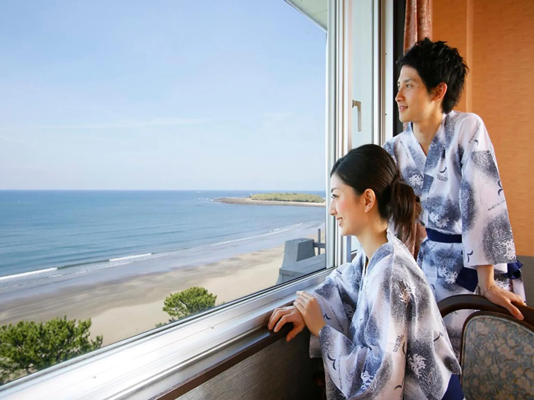 Japanese-Style Room with Sea View in Aoshima Grand Hotel
