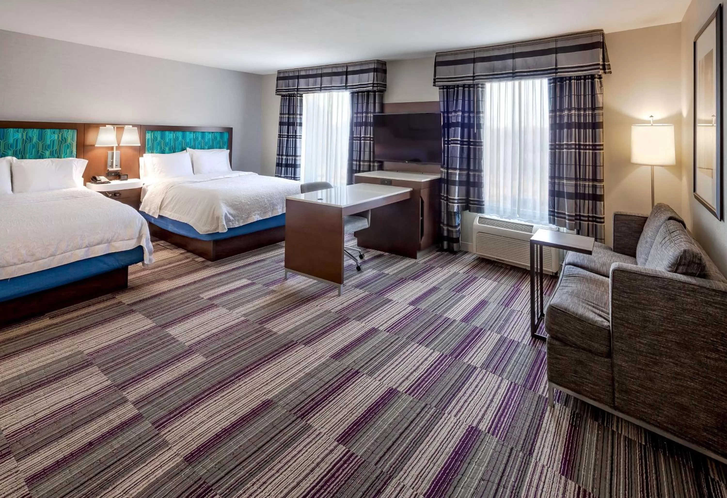 Queen Studio Suite with Two Queen Beds - Non-Smoking in Hampton Inn & Suites Chicago Southland-Matteson