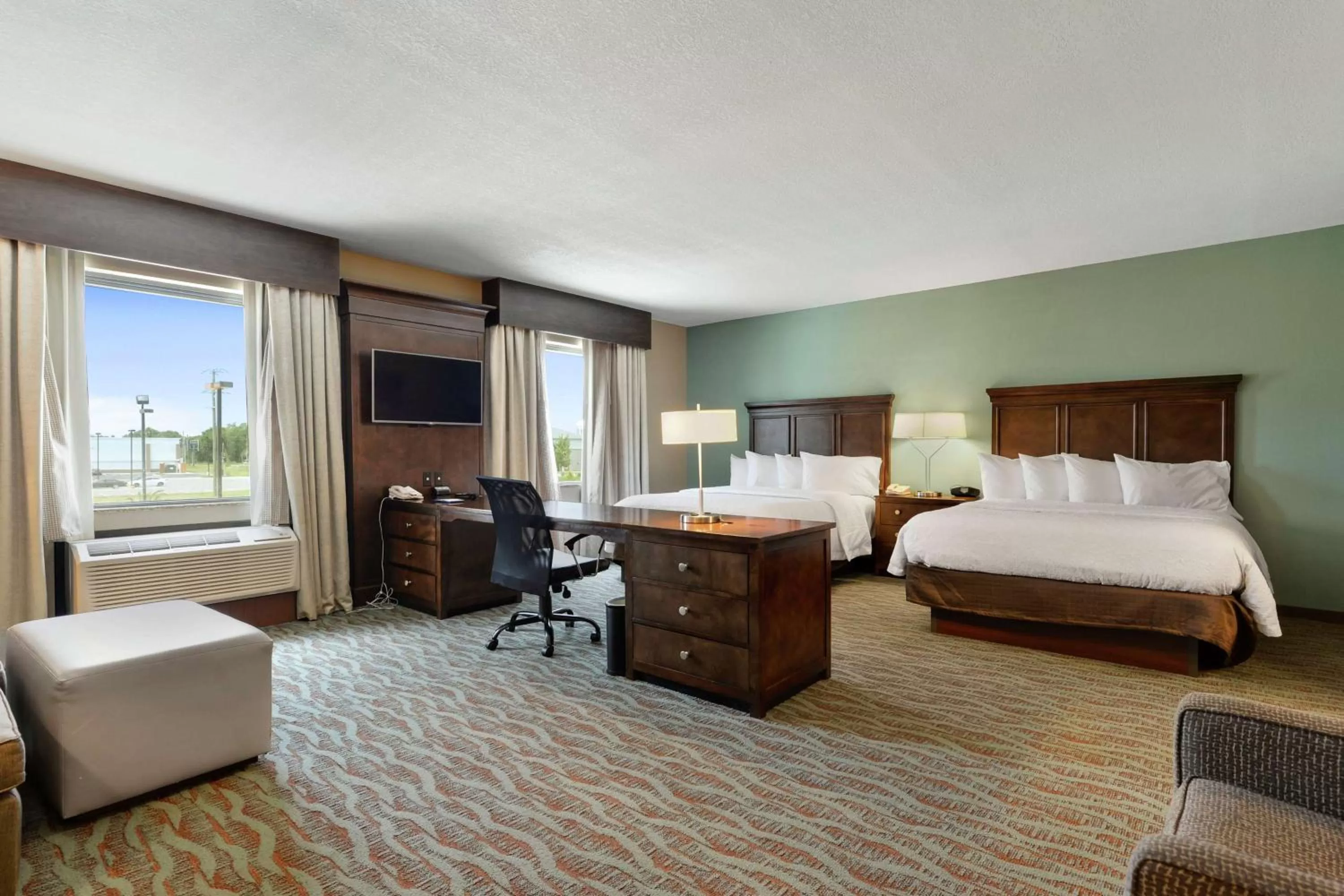 Queen Studio Suite with Two Queen Beds - Non-Smoking in Hampton Inn & Suites Gulfport