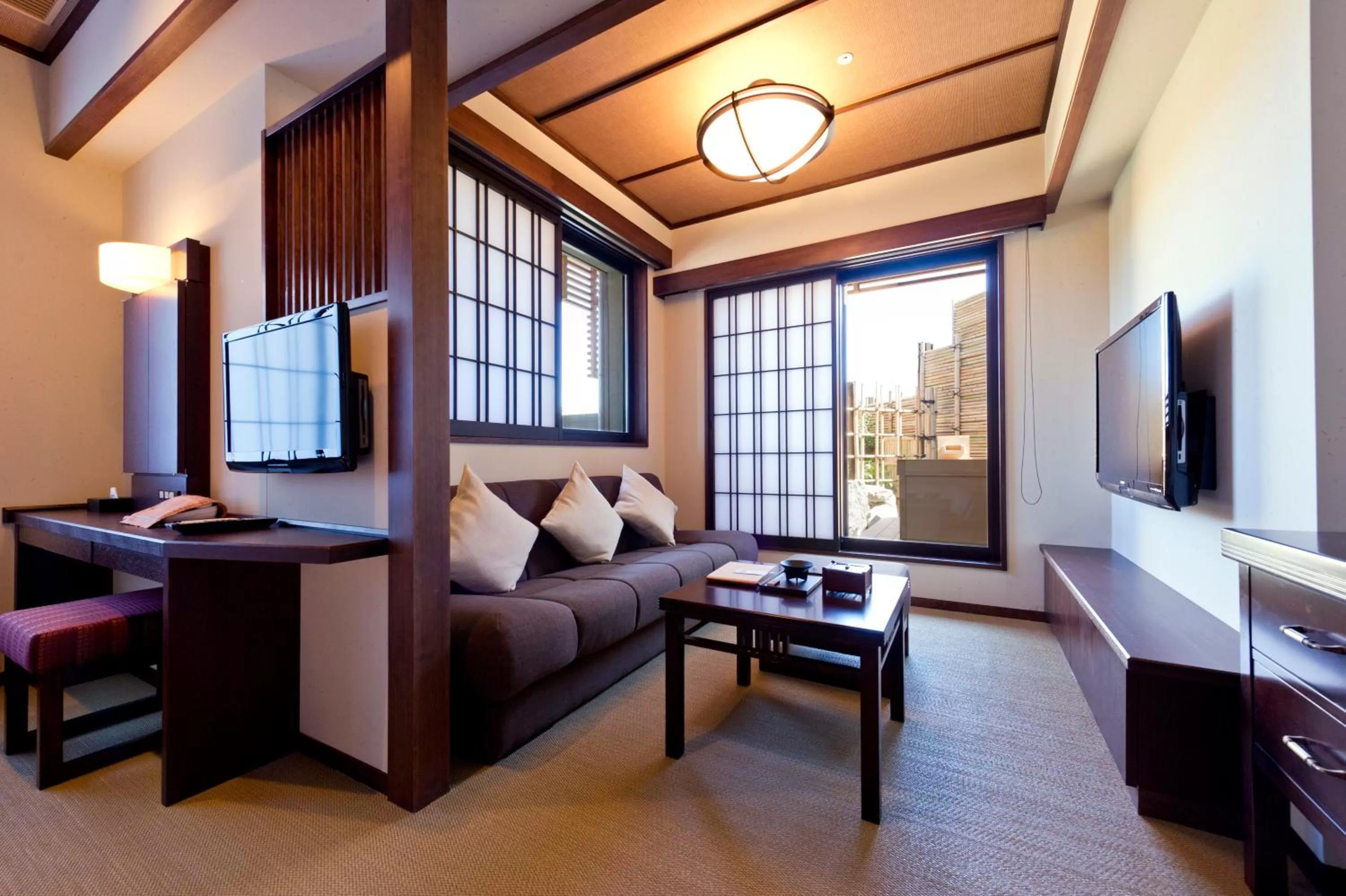 Twin Room with Open-Air Bath in Kadensho, Arashiyama Onsen, Kyoto - Kyoritsu Resort