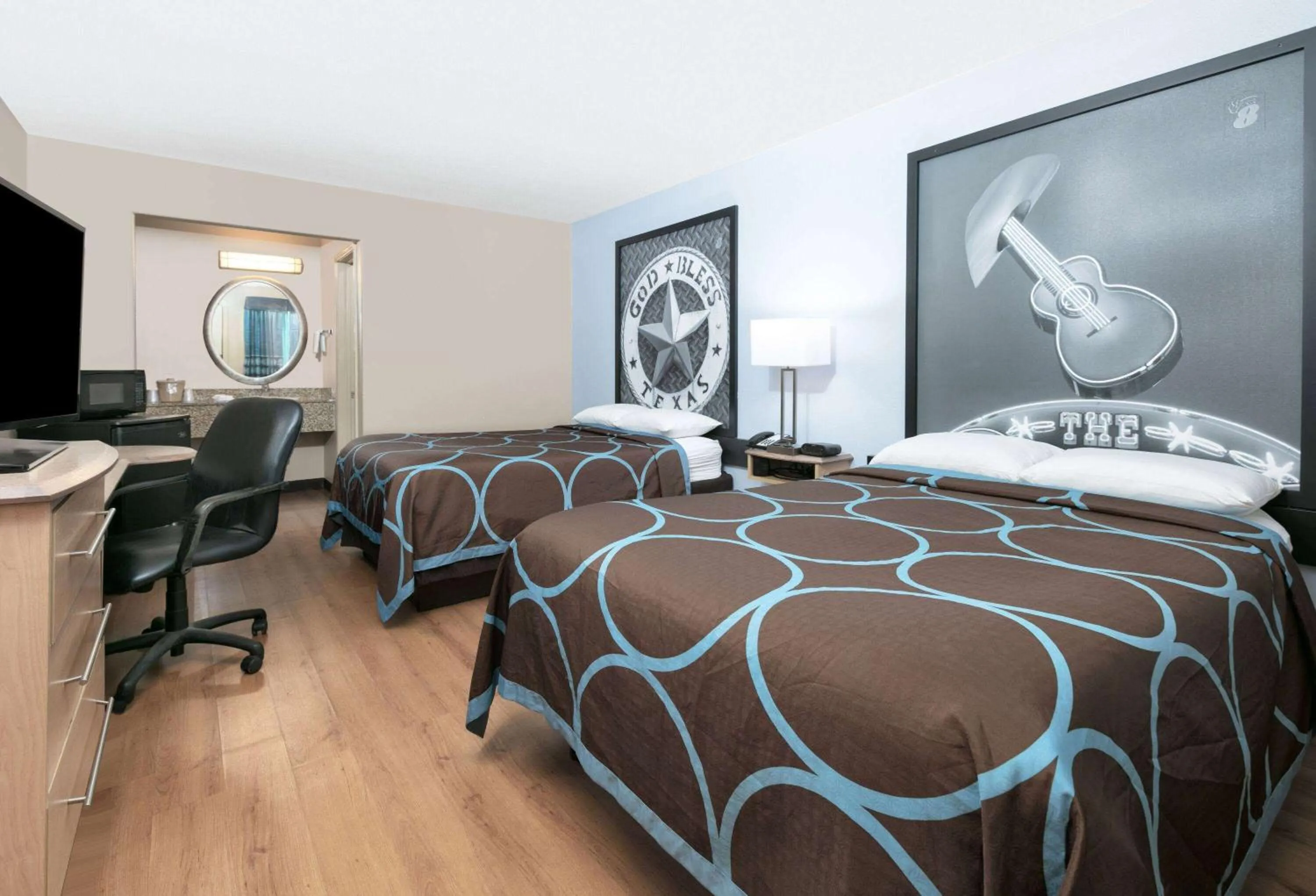 Double Room with Two Double Beds - Smoking in Super 8 by Wyndham New Braunfels I-35