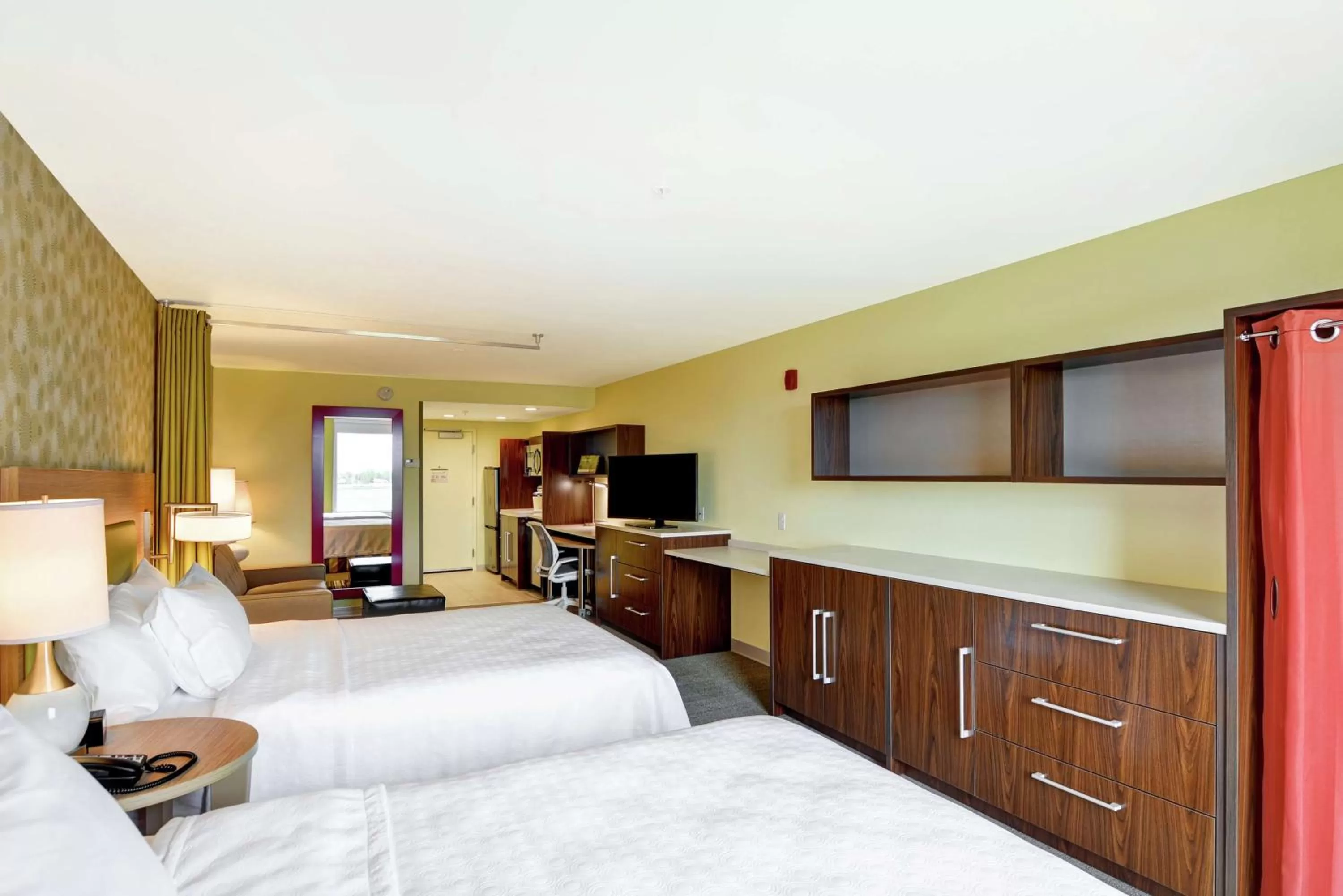 Queen Studio with Two Queen Beds and Mountain View - Non-Smoking in Home2 Suites By Hilton Helena