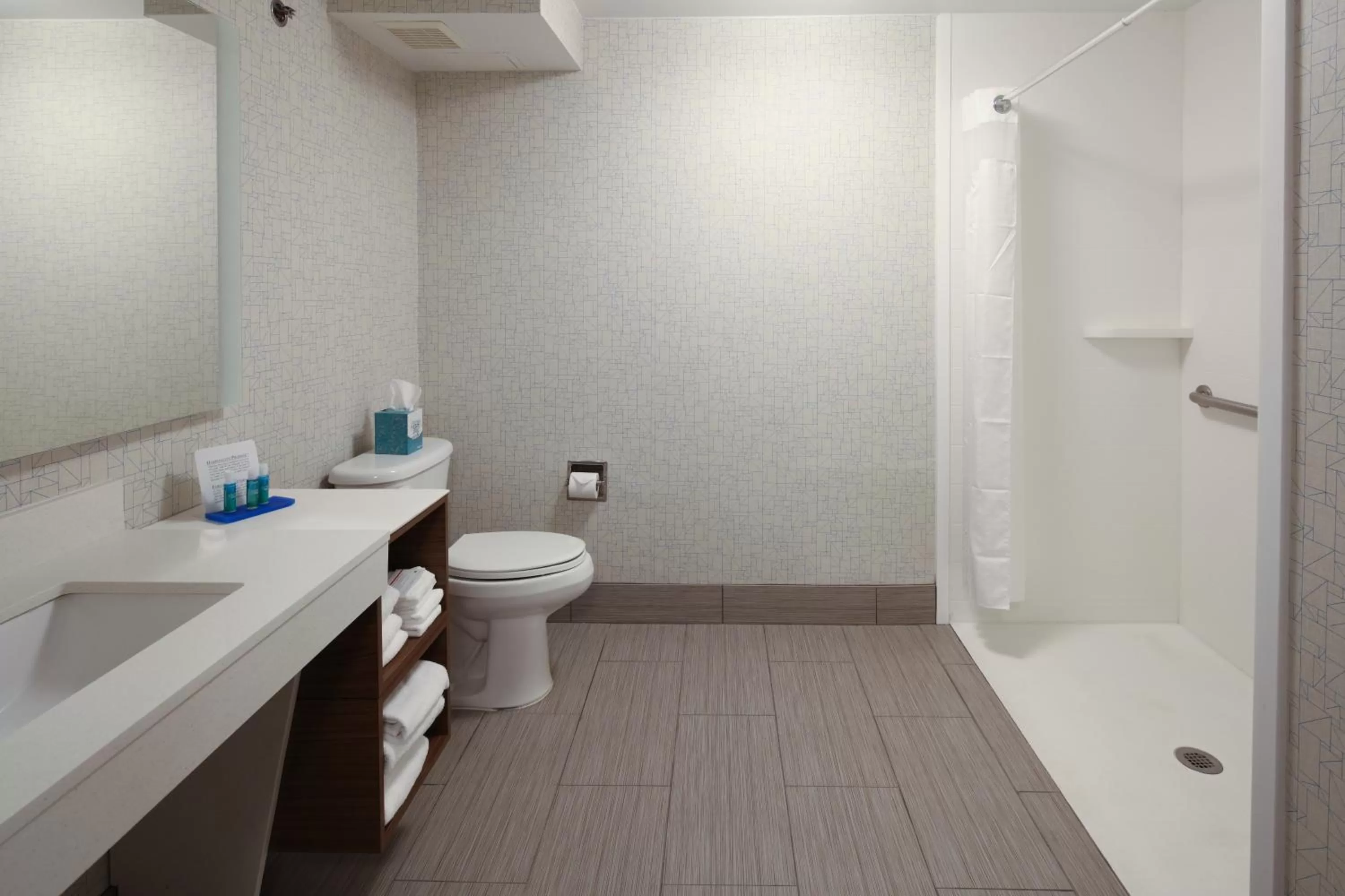 King Room - Disability Access Hearing Accessible - Roll-In Shower in Holiday Inn Express Hotel & Suites Cincinnati Southeast Newport, an IHG Hotel