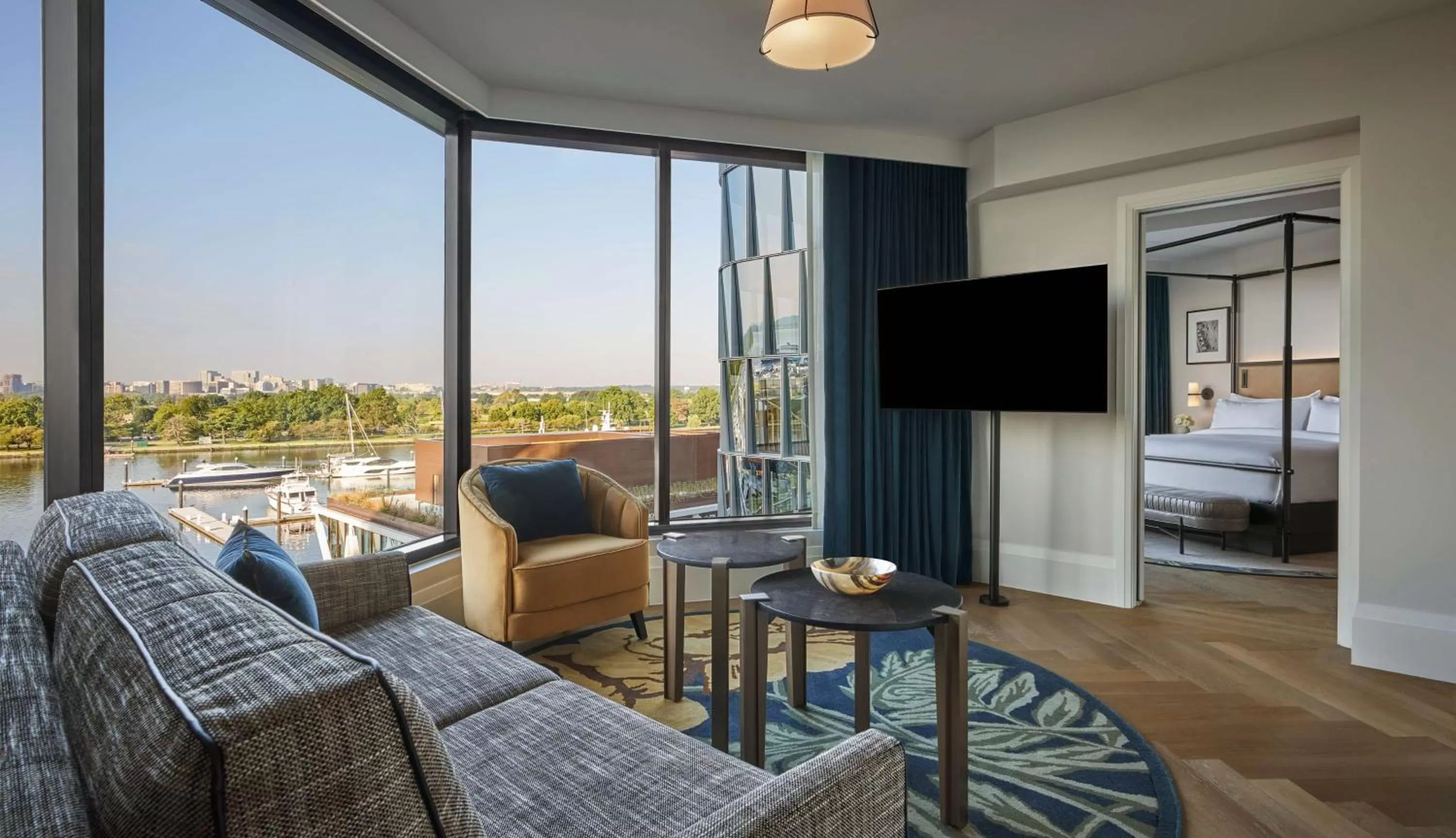 Deluxe River View One Bedroom Suite in Pendry Washington DC - The Wharf