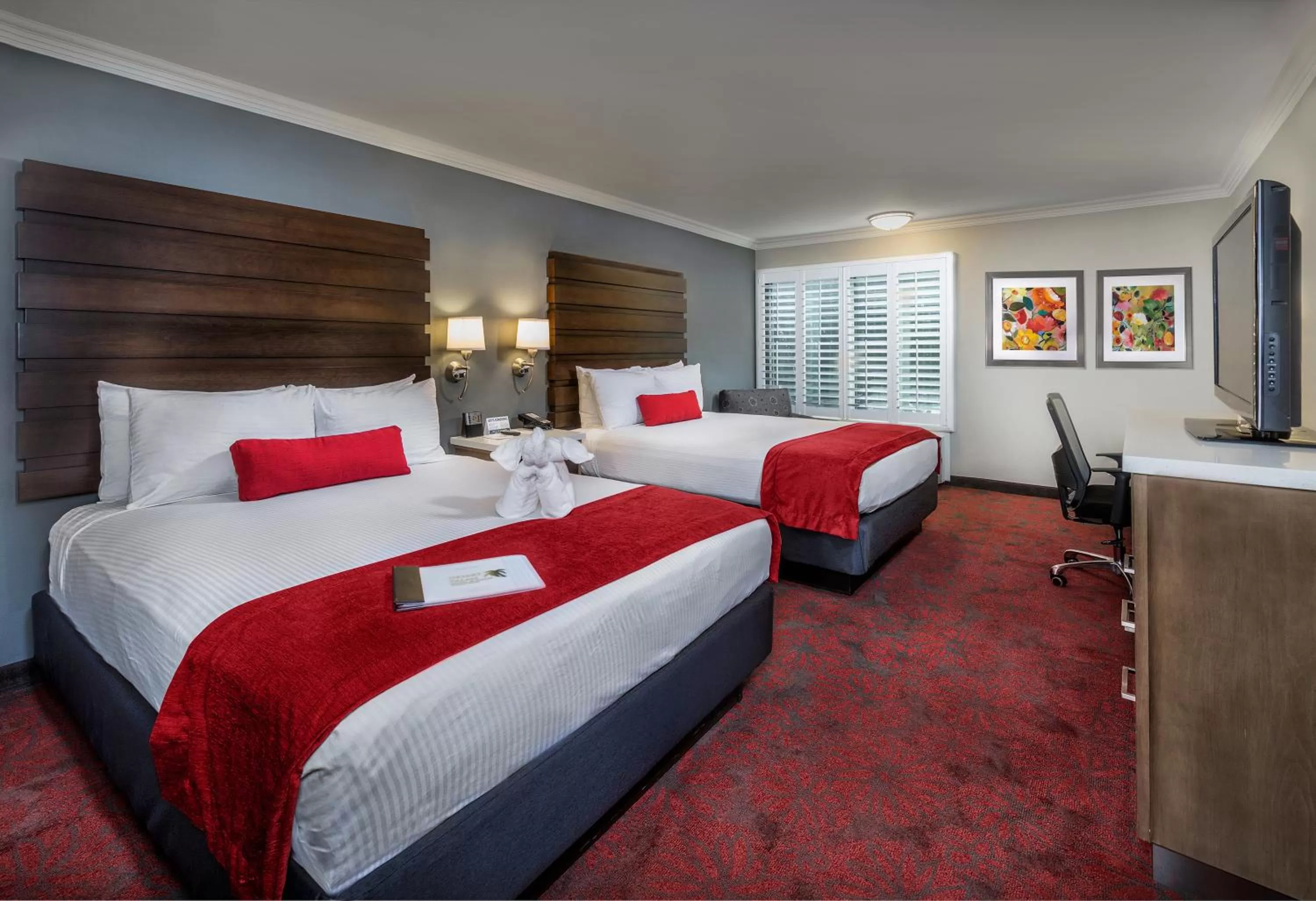 Deluxe Queen Room with Two Queen Beds in Desert Palms Hotel & Suites Anaheim Resort