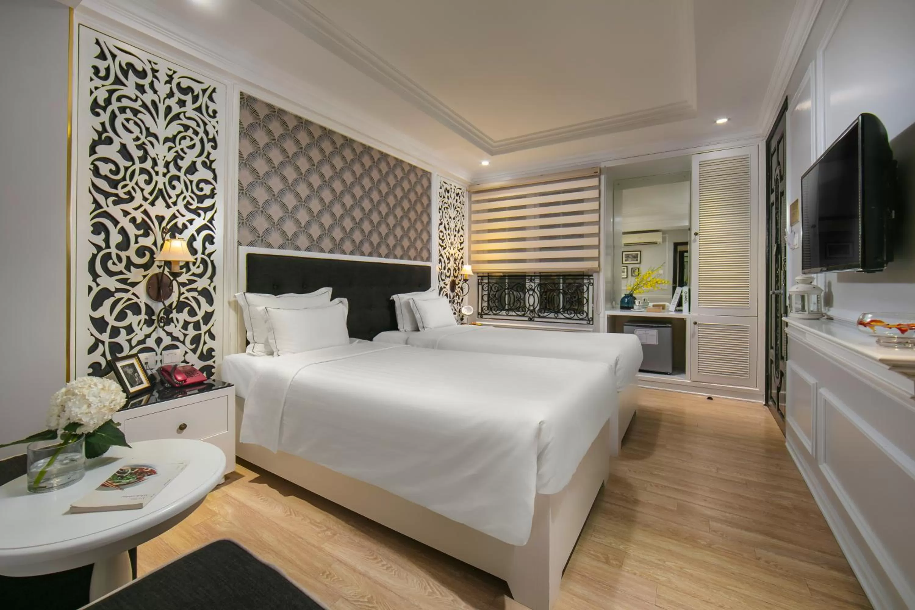 Deluxe Twin Room in Lavender Central Hotel & Spa Hanoi