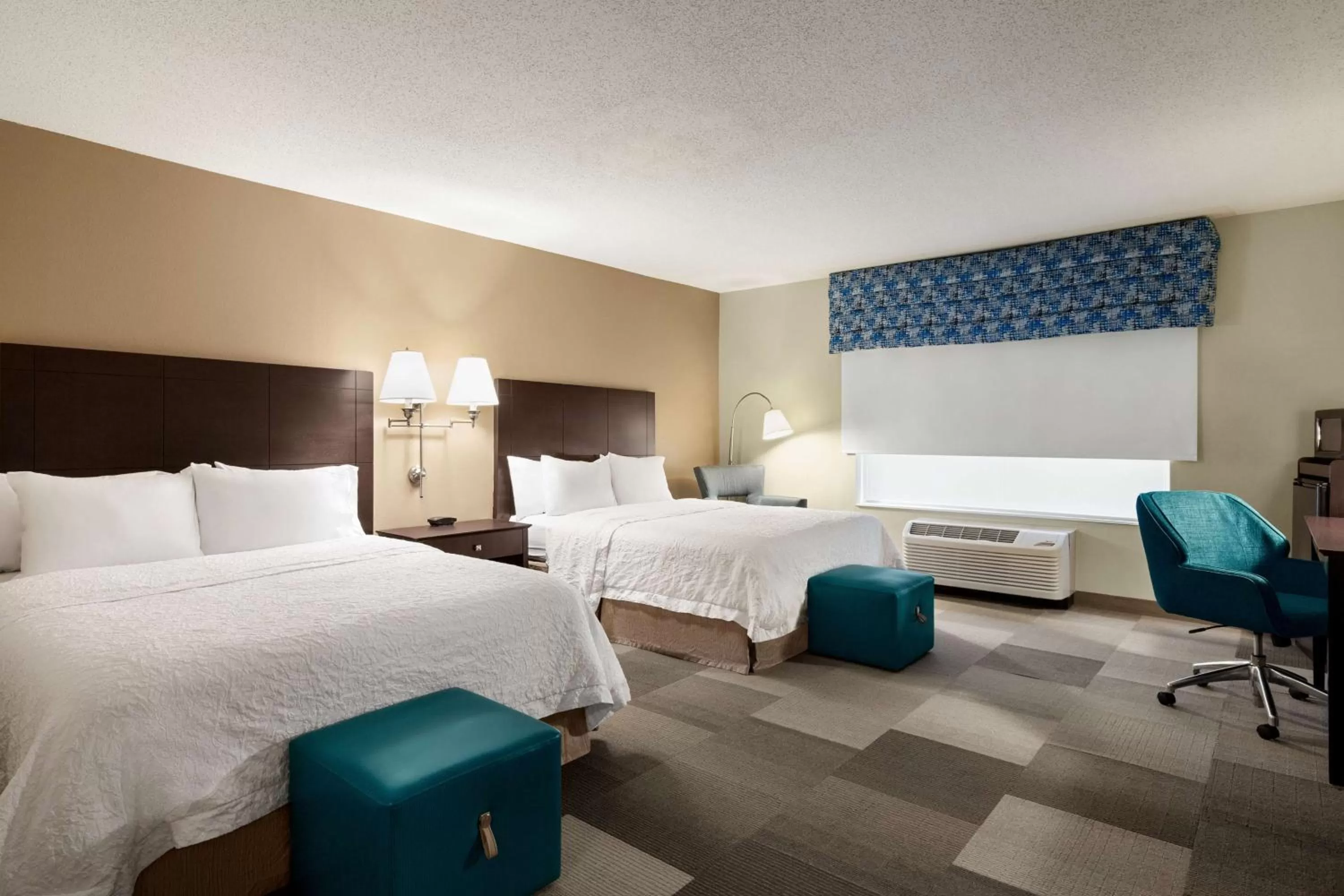 Double Room with Two Double Beds - Hearing Access with Bathtub/Non-Smoking in Hampton Inn & Suites Atlanta Airport West Camp Creek Pkwy