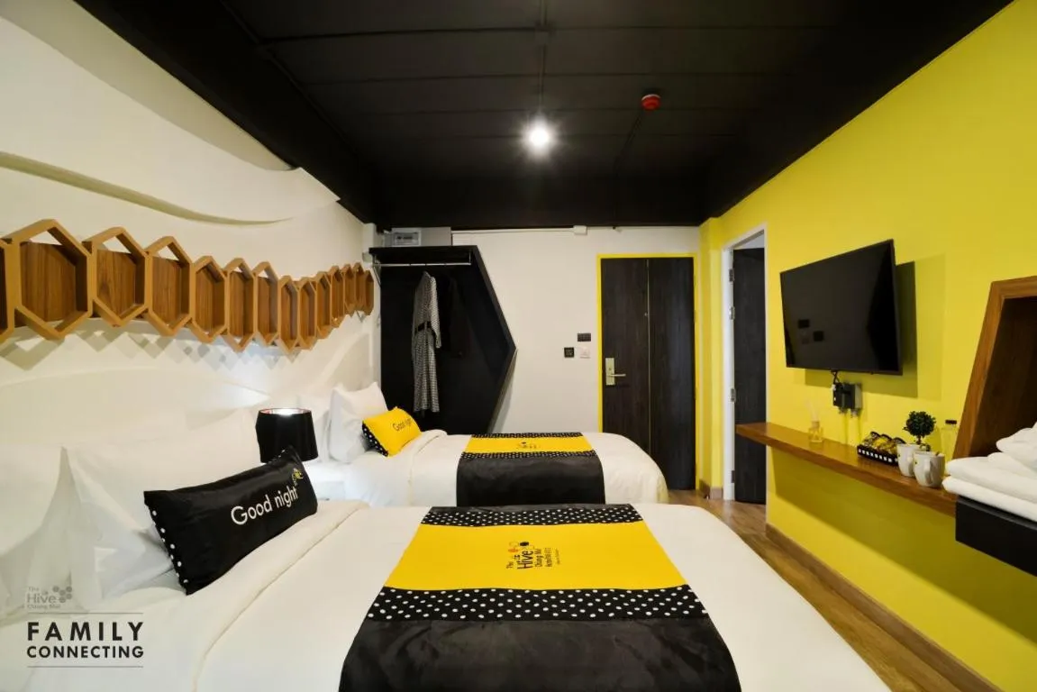 Family Connecting in The Hive Chiang Mai Hotel