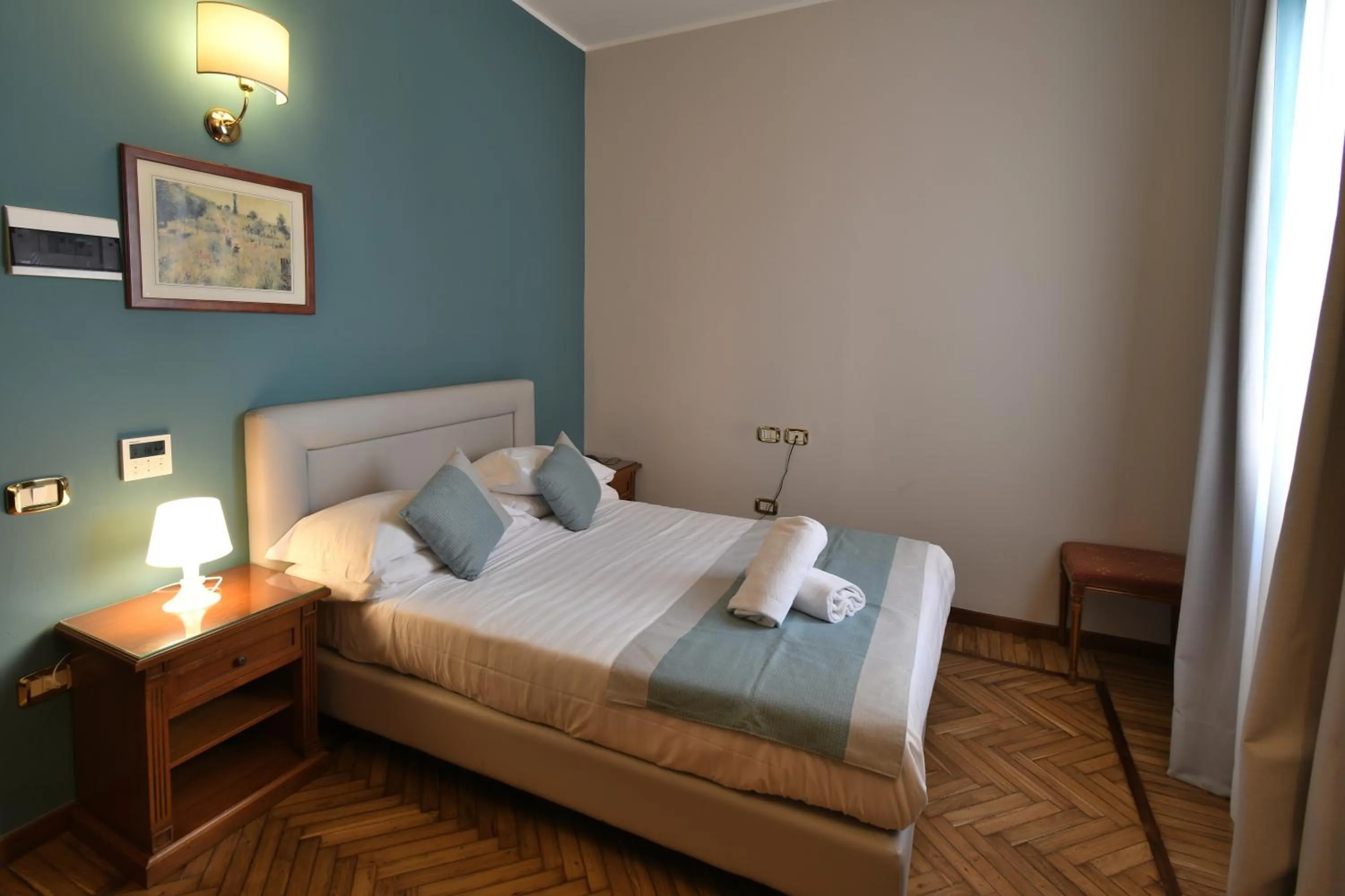 Bed in Hotel Cavour