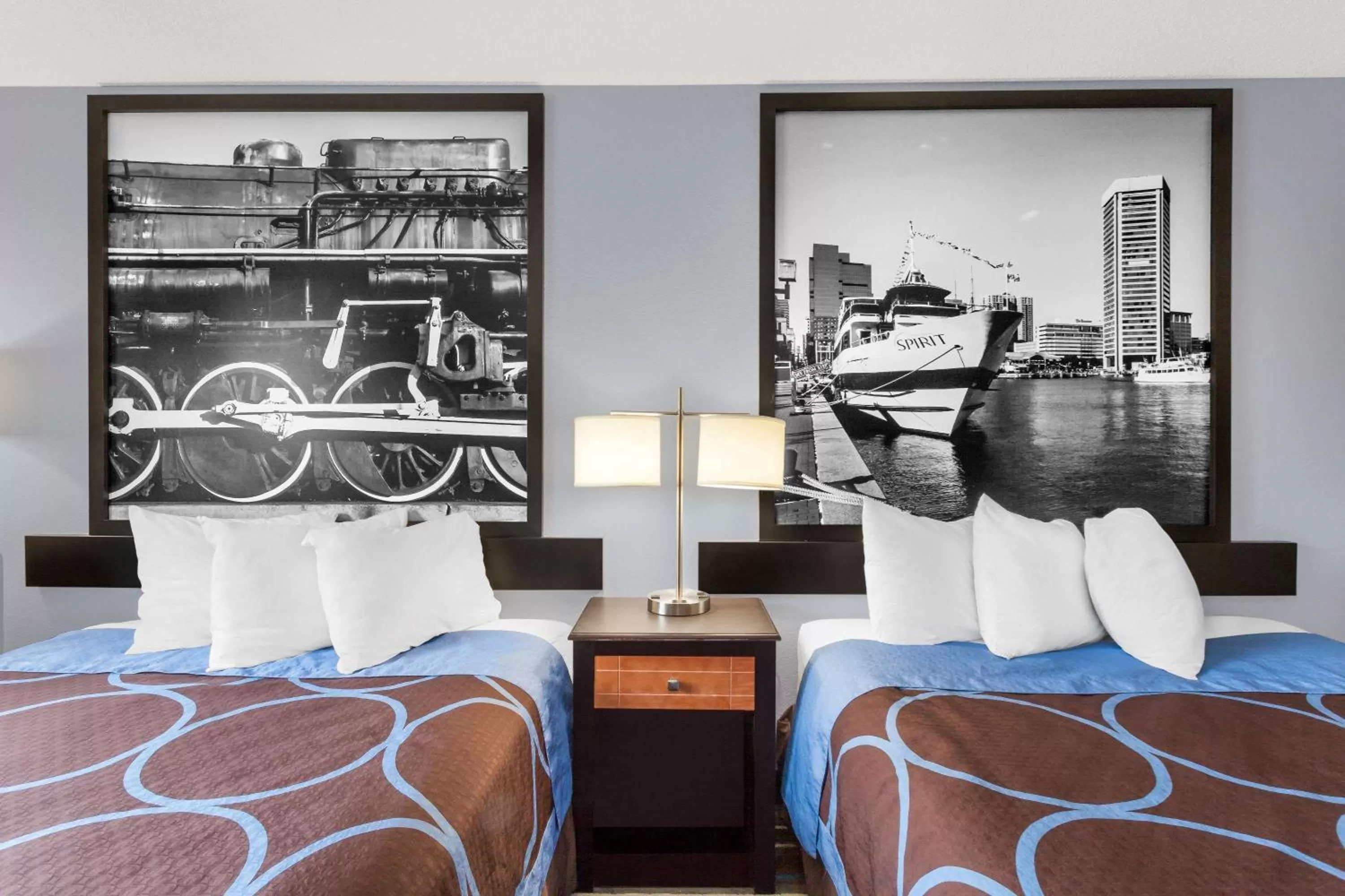 Deluxe Double Room with Two Double Beds - Non-Smoking in Super 8 by Wyndham Havre De Grace Aberdeen Area