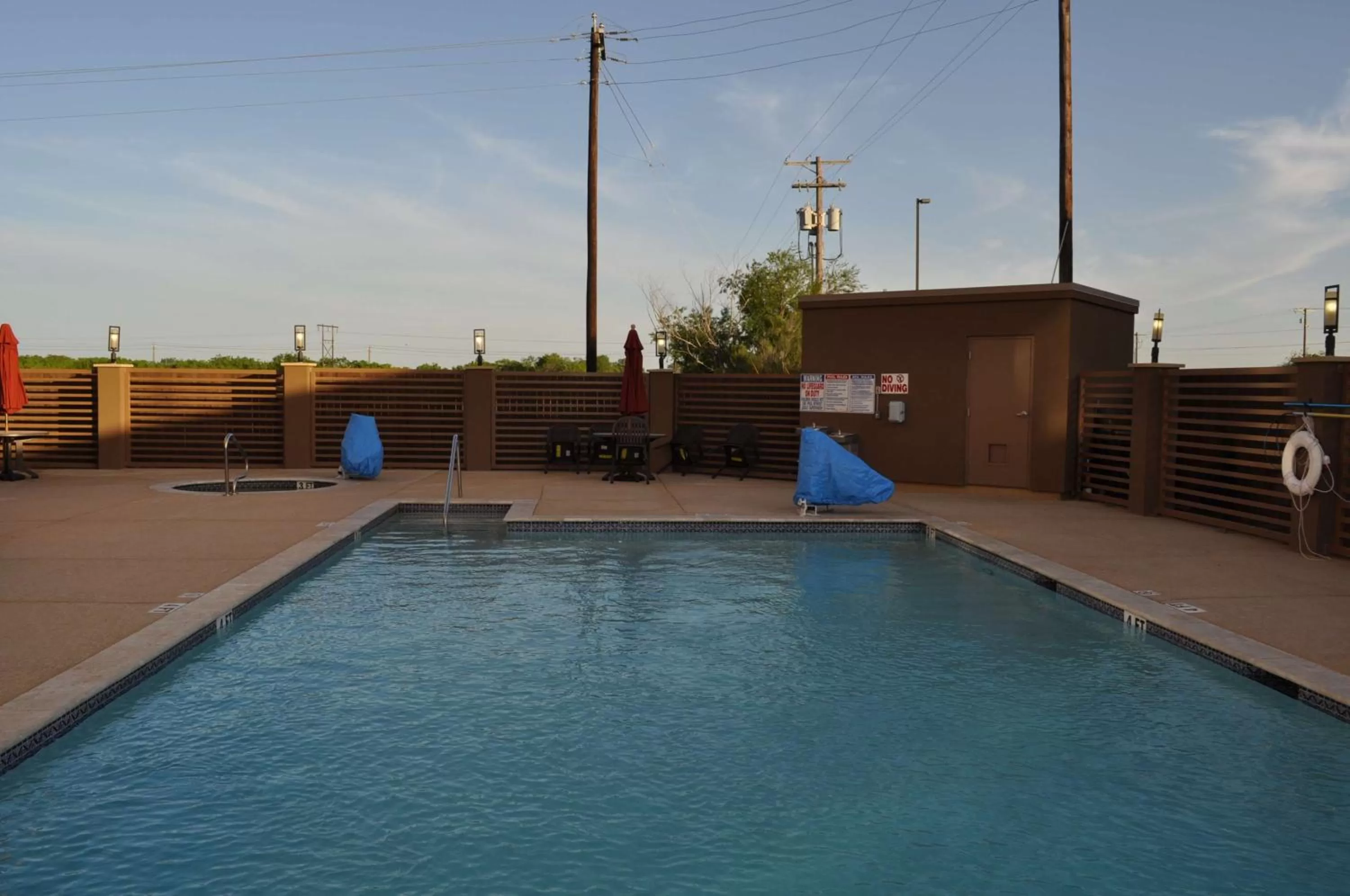 Pool view in Hampton Inn Pleasanton
