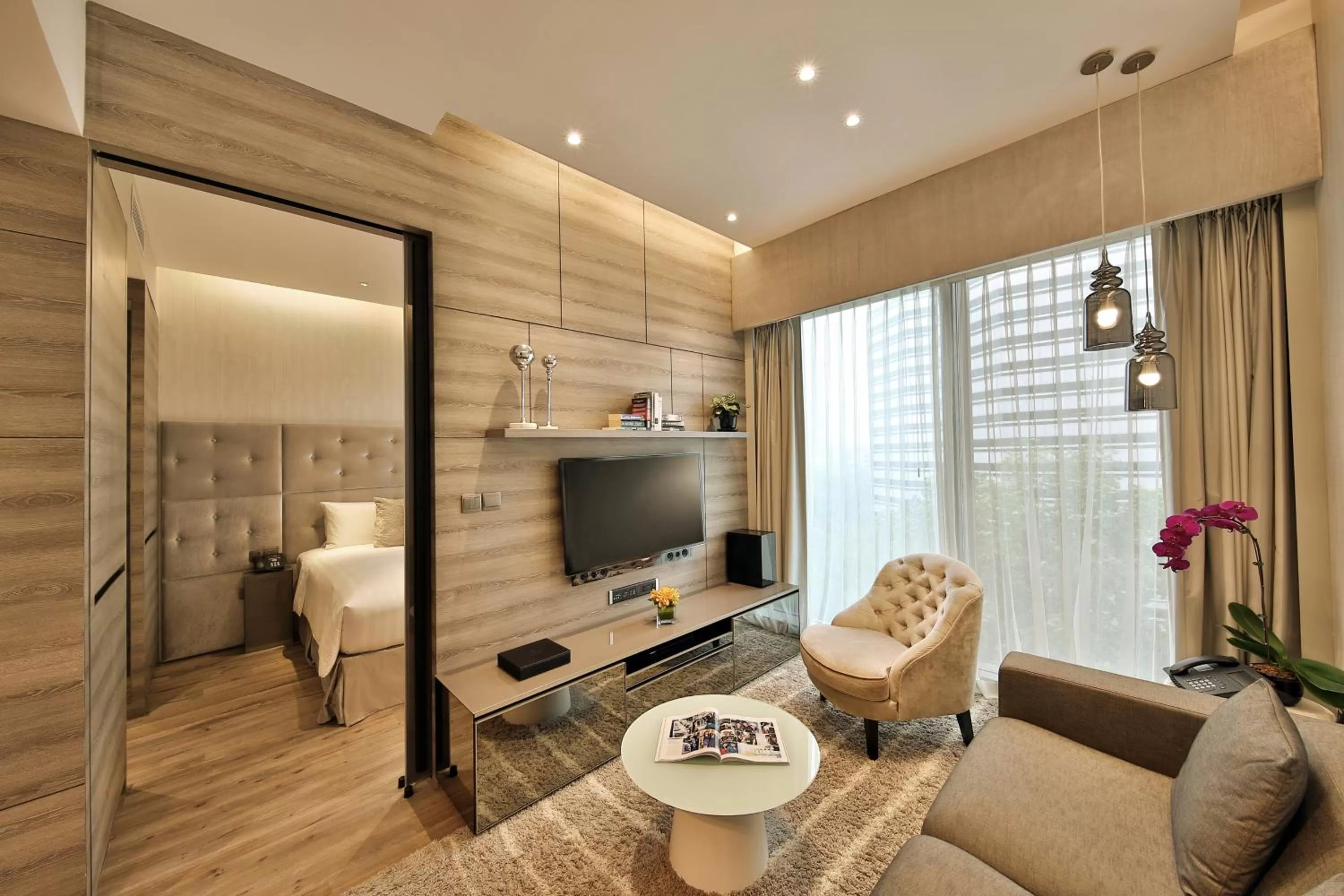 Deluxe One-Bedroom Apartment in Pan Pacific Serviced Suites Beach Road, Singapore