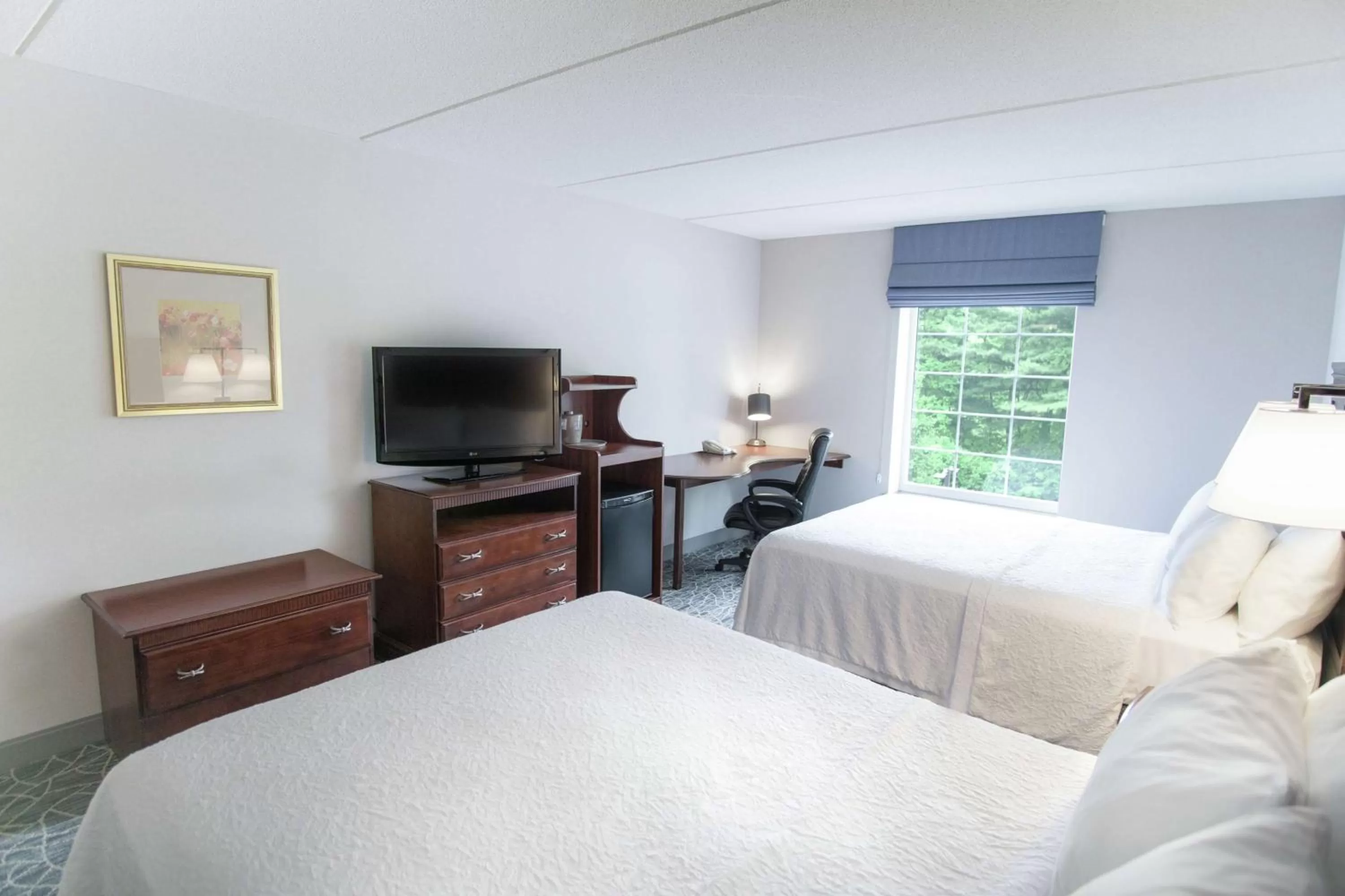 Queen Room with Two Queen Beds - Disability/Hearing Accessible with Bathtub in Hampton Inn & Suites Berkshires-Lenox