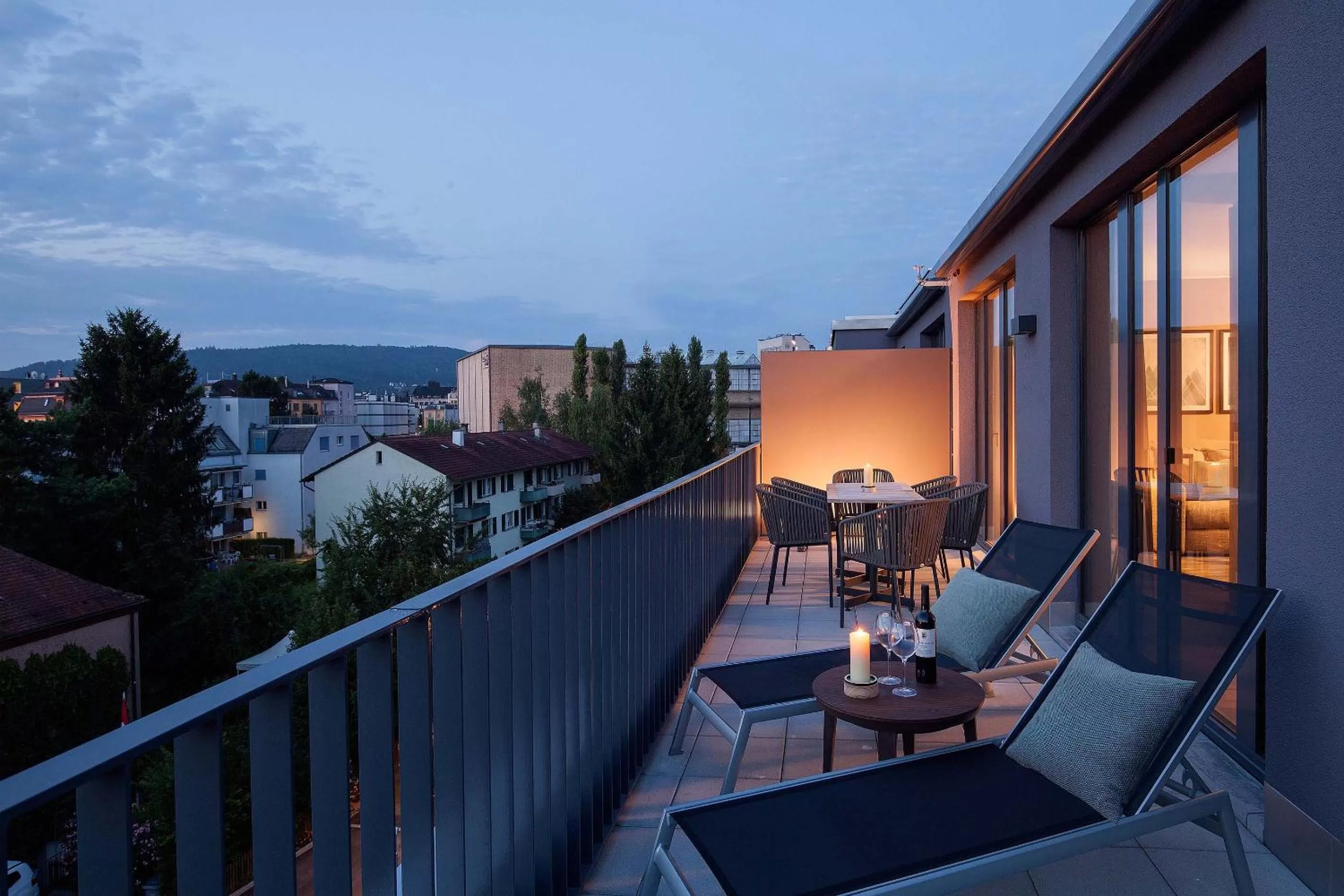 Rooftop Suite with Kitchen in Acasa Suites Zurich Oerlikon